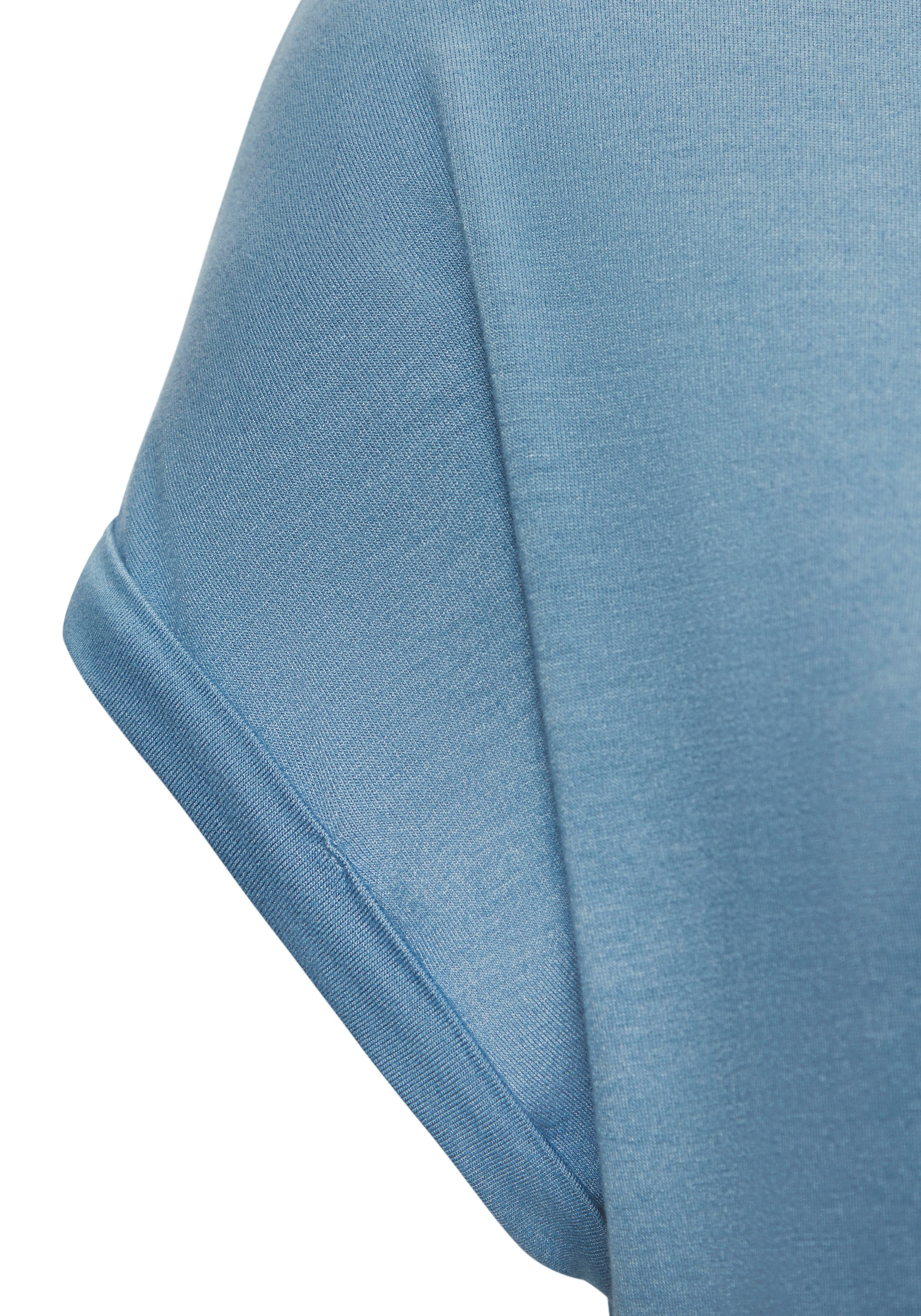 Lascana Shirt met korte mouwen Met Lascana hartprint van zachte viscose-stretch (1-delig)