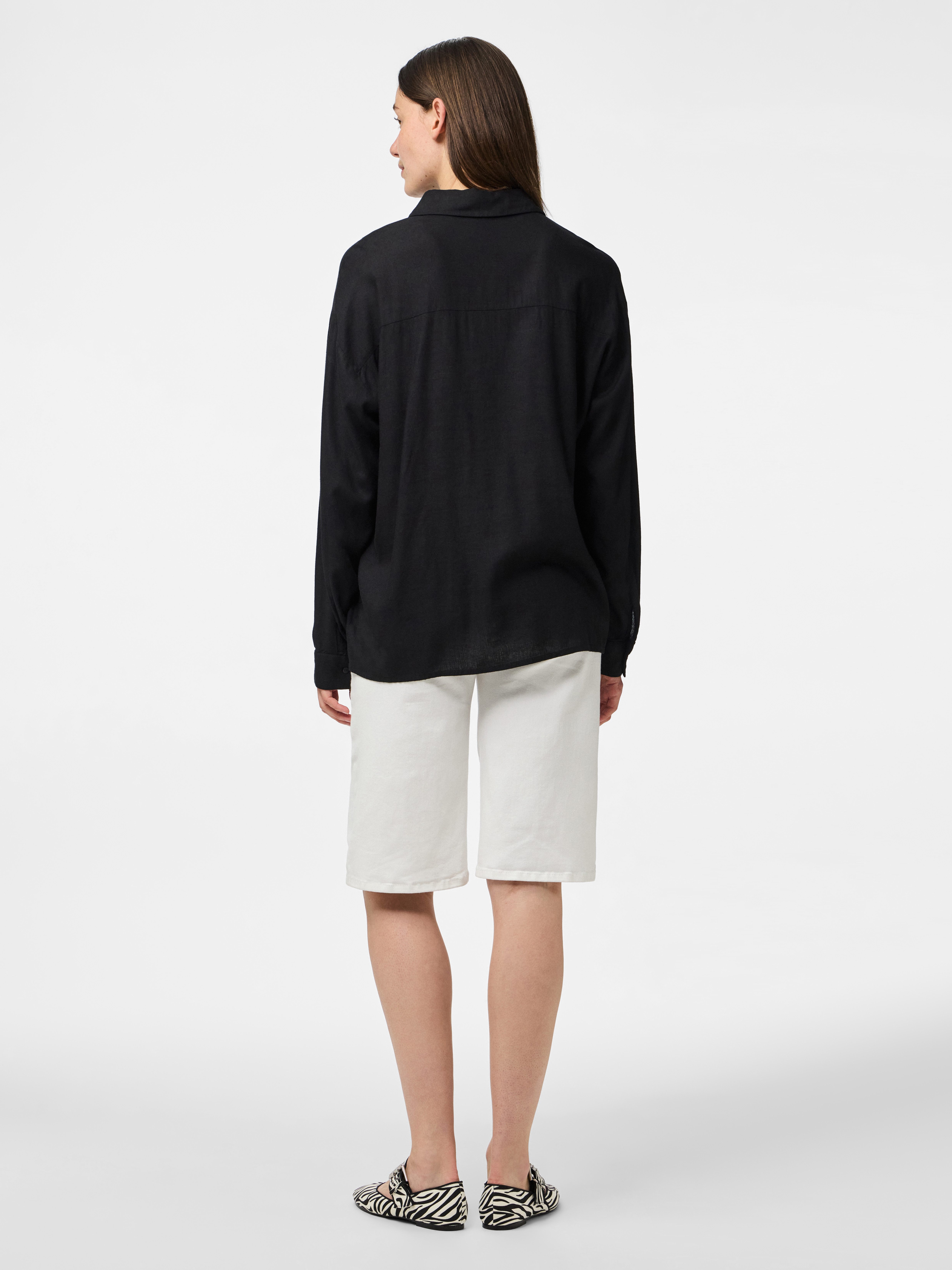 pieces Overhemdblouse PCPIA LS LOOSE SHIRT WVN NOOS