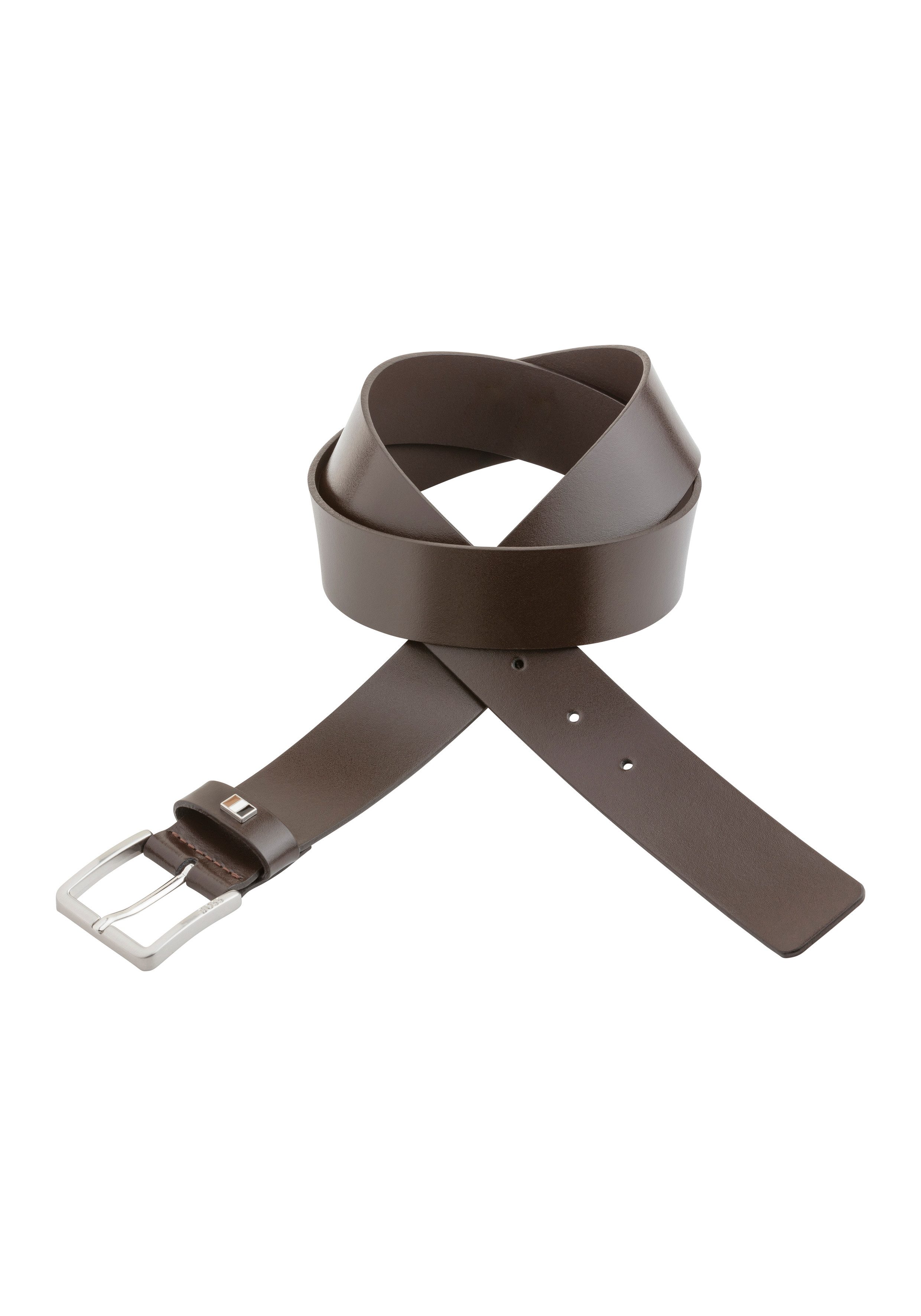 Boss Leren riem Ther-Flag-E_Sz35 met stijlvolle merkdetaillering