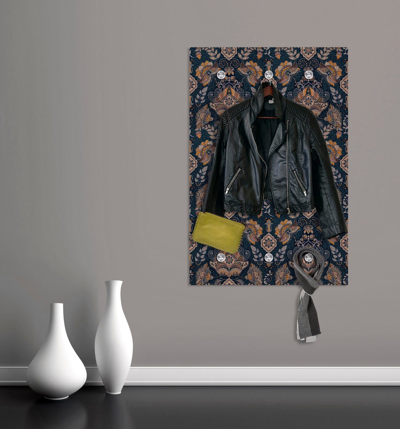 queence Kapstok Oosters met 6 haken, 80 x 120 cm