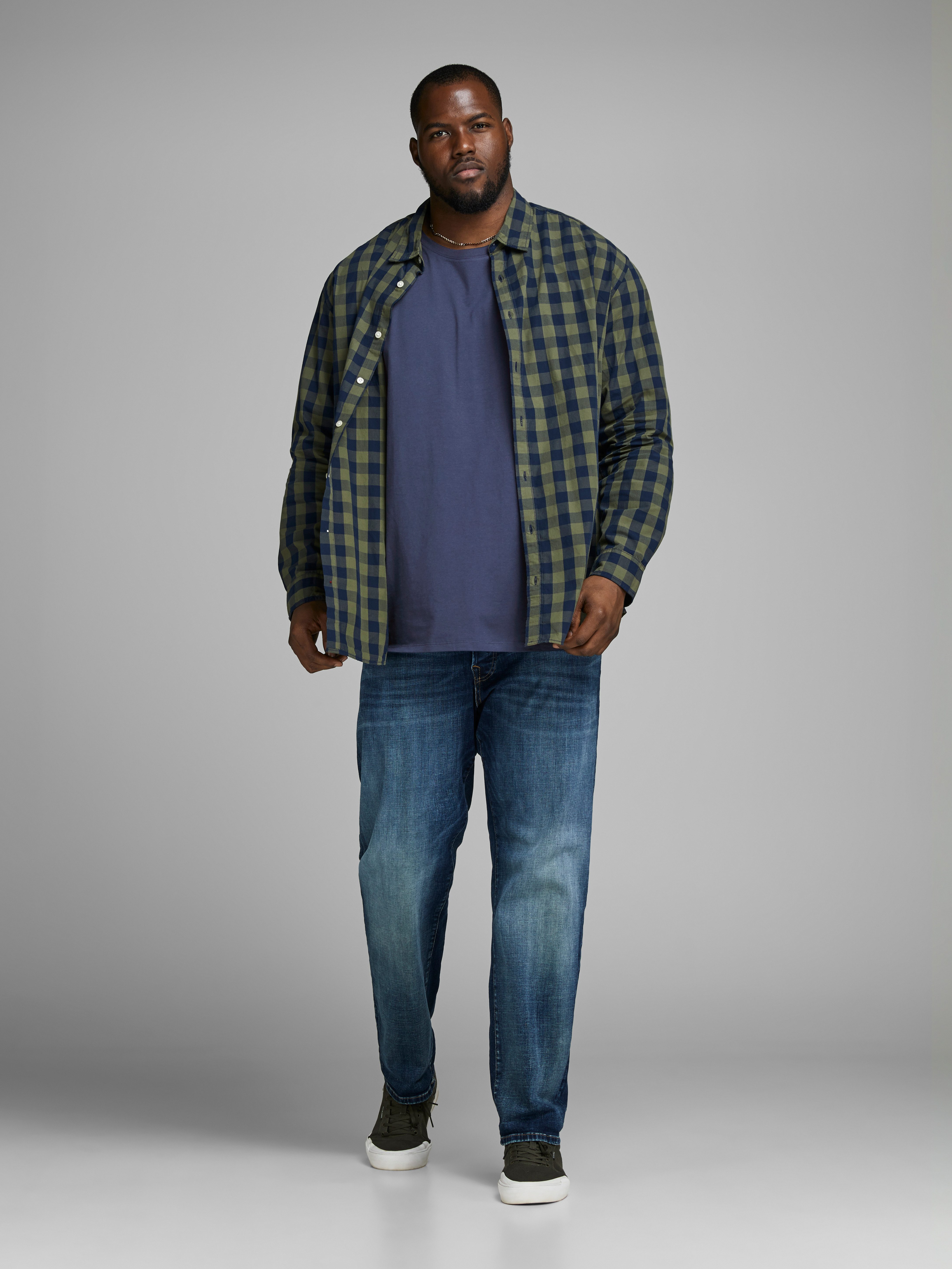 Jack & Jones PlusSize Shirt met ronde hals JJEORGANIC BASIC TEE SS O-NECK NOOS PLS