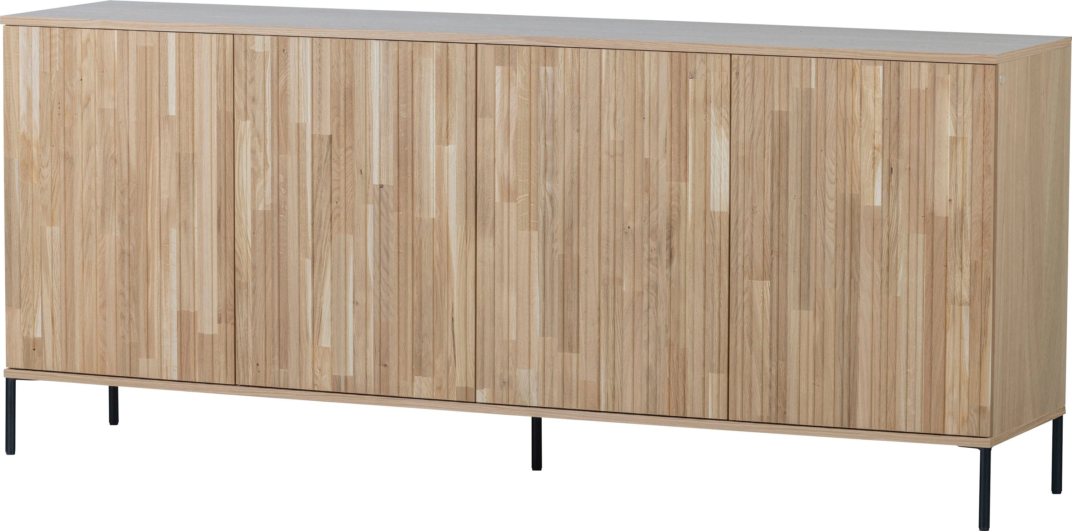 WOOOD Dressoir New Gravure Commode met grafische reliëfdeuren, H 85 cm x B 200 cm