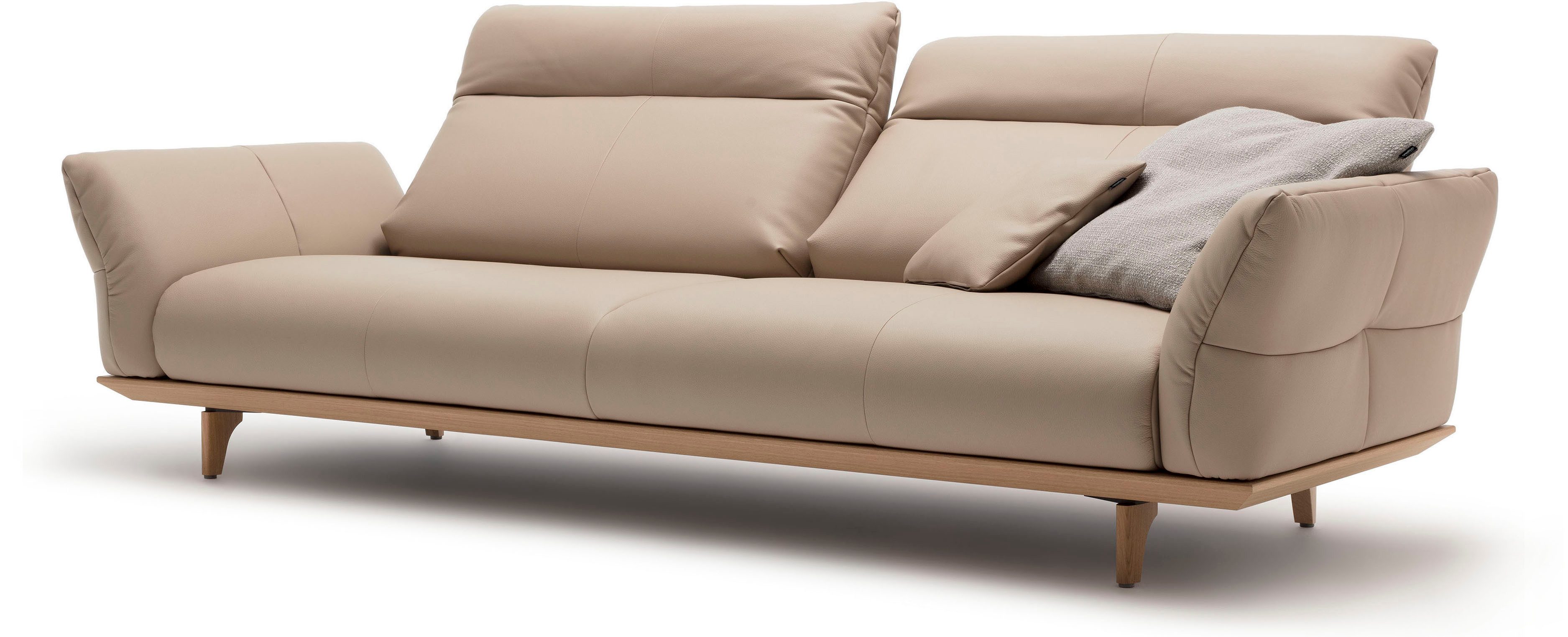 Creation BY ROLF BENZ 4-zitsbank Hs.460 Onderstel in eiken, poten in natuurlijk eiken, breedte 248 cm