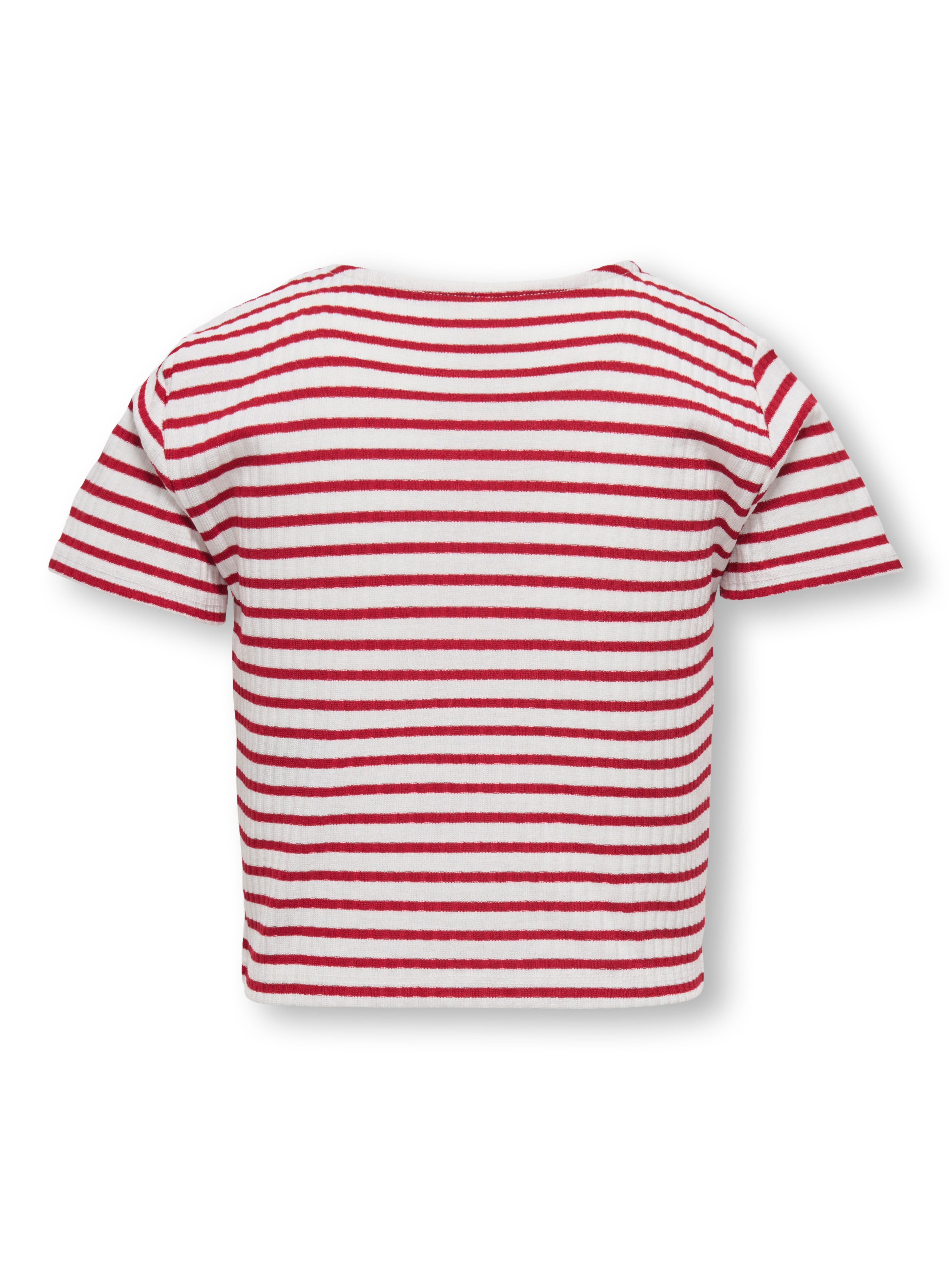 KIDS ONLY Shirt met korte mouwen KOGNELLA STRIPED S/S O-NECK TOP JRS