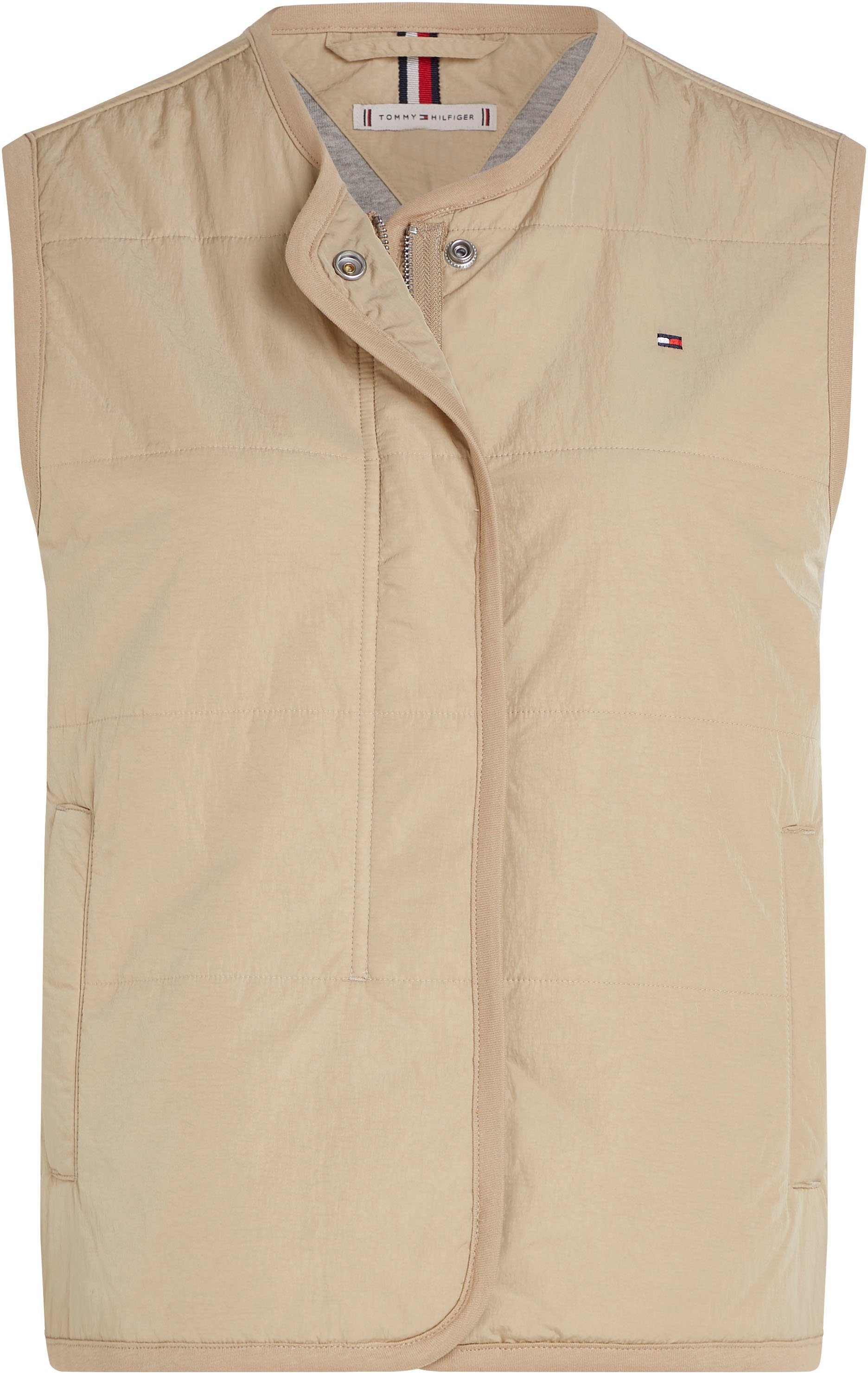 Tommy Hilfiger Bodywarmer JERSEY LINED VEST met tommy jeans-merklabel