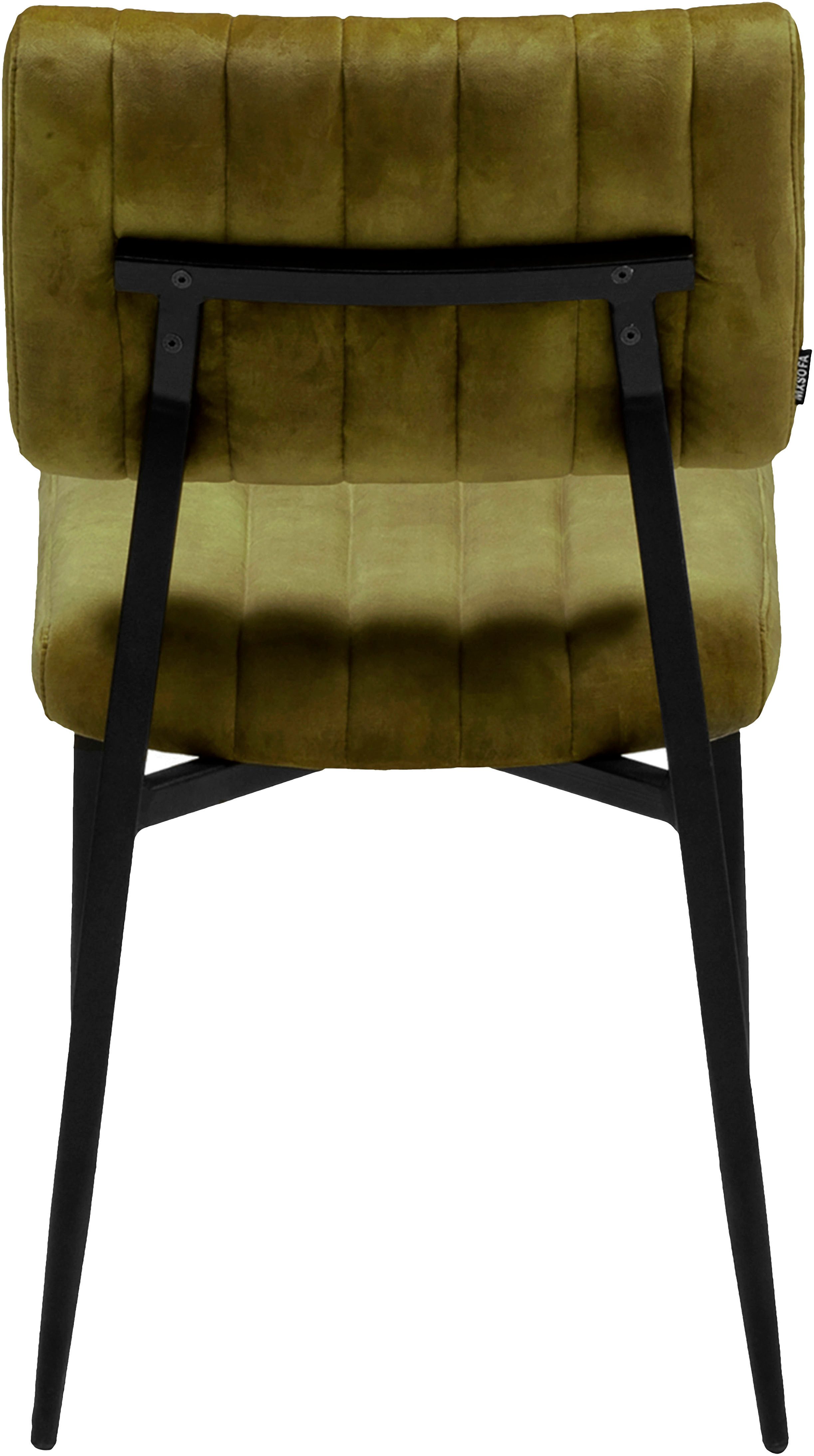OMG Design Eetkamerstoel Ivan onderhoudsvriendelijk velvet bekleding, keukenstoel (set)