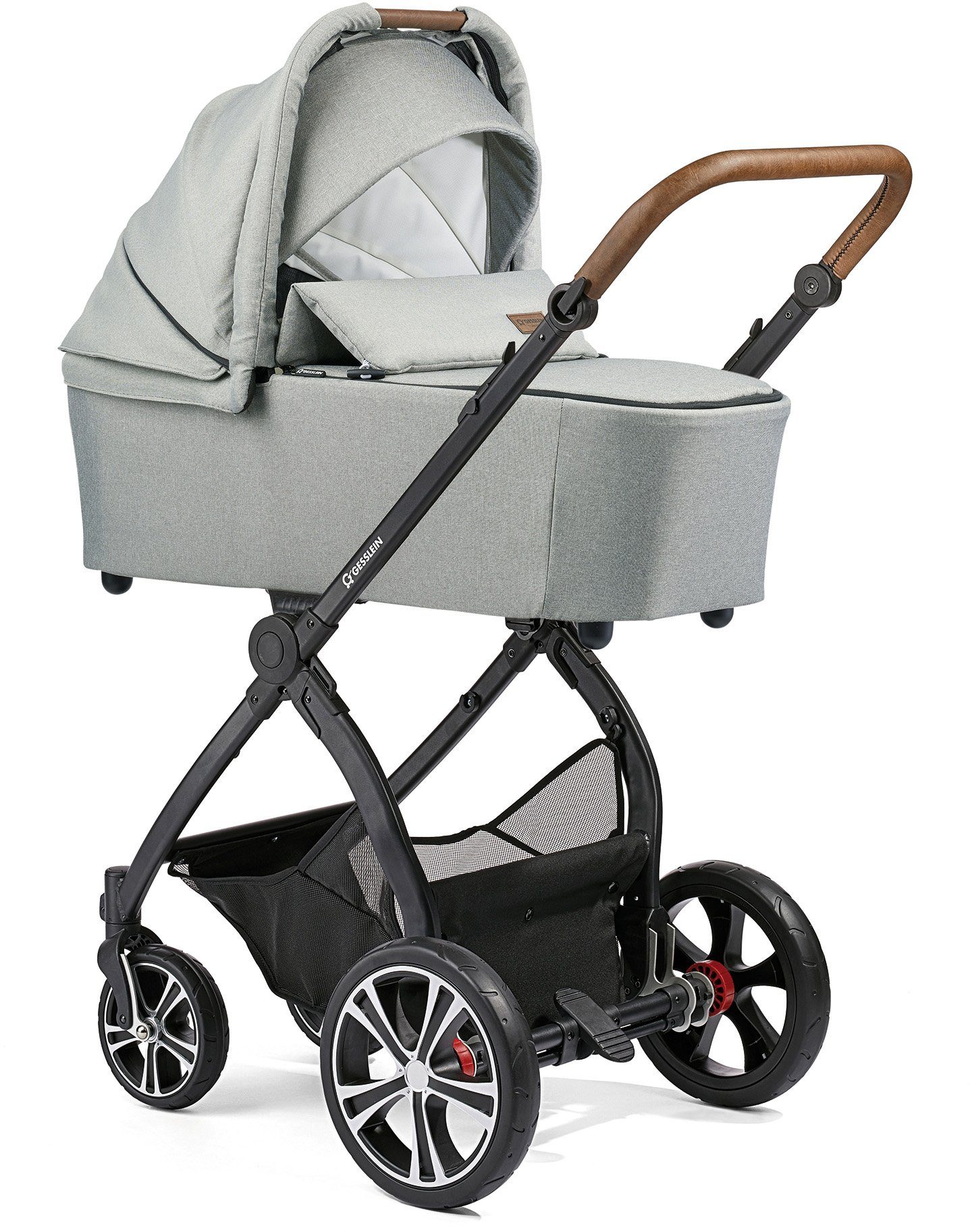 Gesslein Combi-kinderwagen FX4 Life, zwart/tabak met kinderwagenbak CX3,  granietgrijs mêlee/petrol stippen Made in Germany, kinderwagen makkelijk  gekocht | OTTO