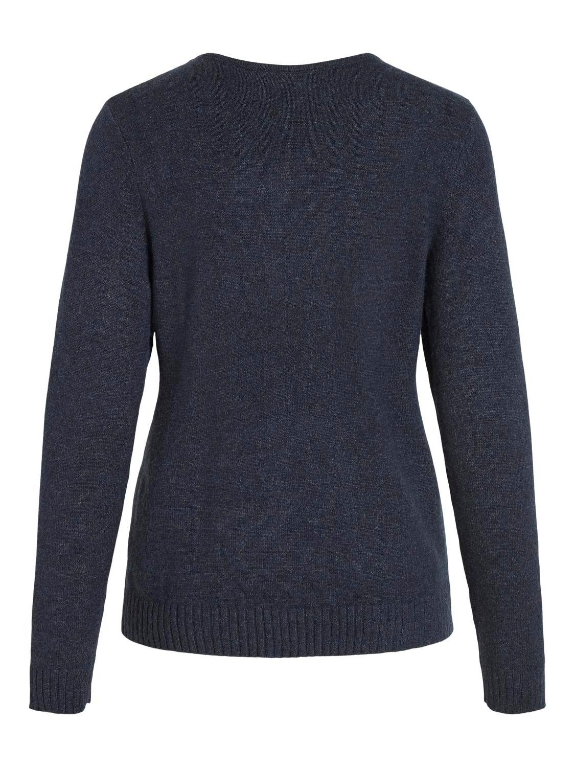Vila Trui met V-hals VIRIL V-NECK L/S KNIT TOP - NOOS