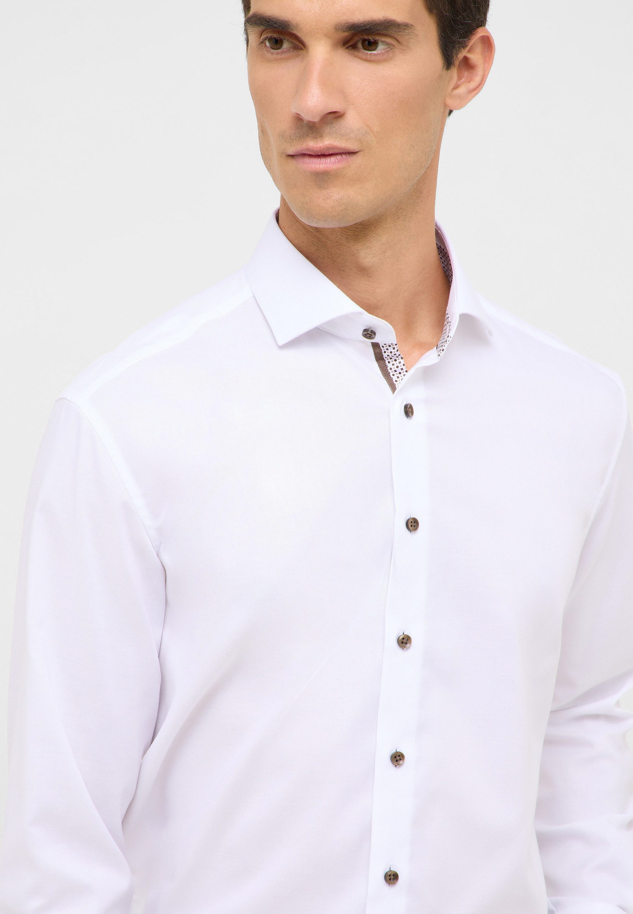 Eterna Overhemd met lange mouwen MODERN FIT NON IRON (strijkvrij)