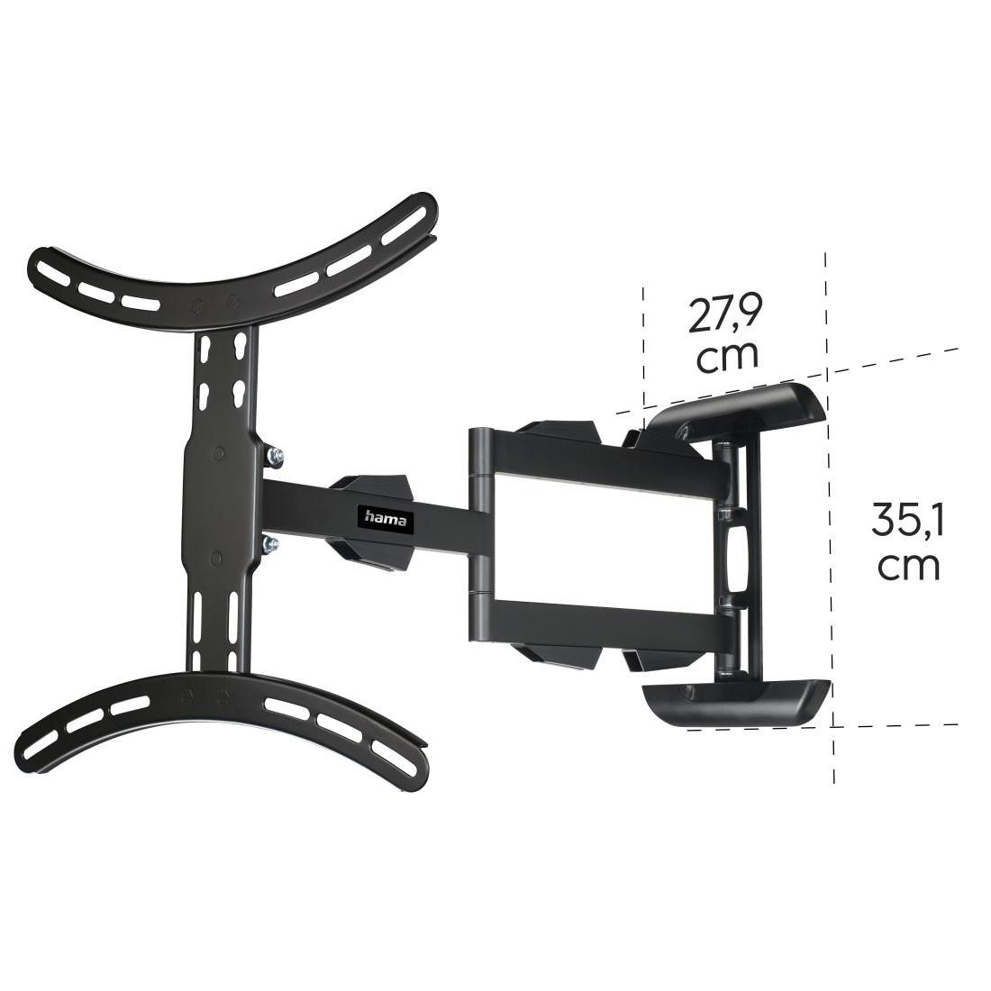 Hama Tv-wandhouder Draaibaar, uitschuifbaar, lange arm, 81 - 165 cm (32"- 65"), 43", 50", 55"