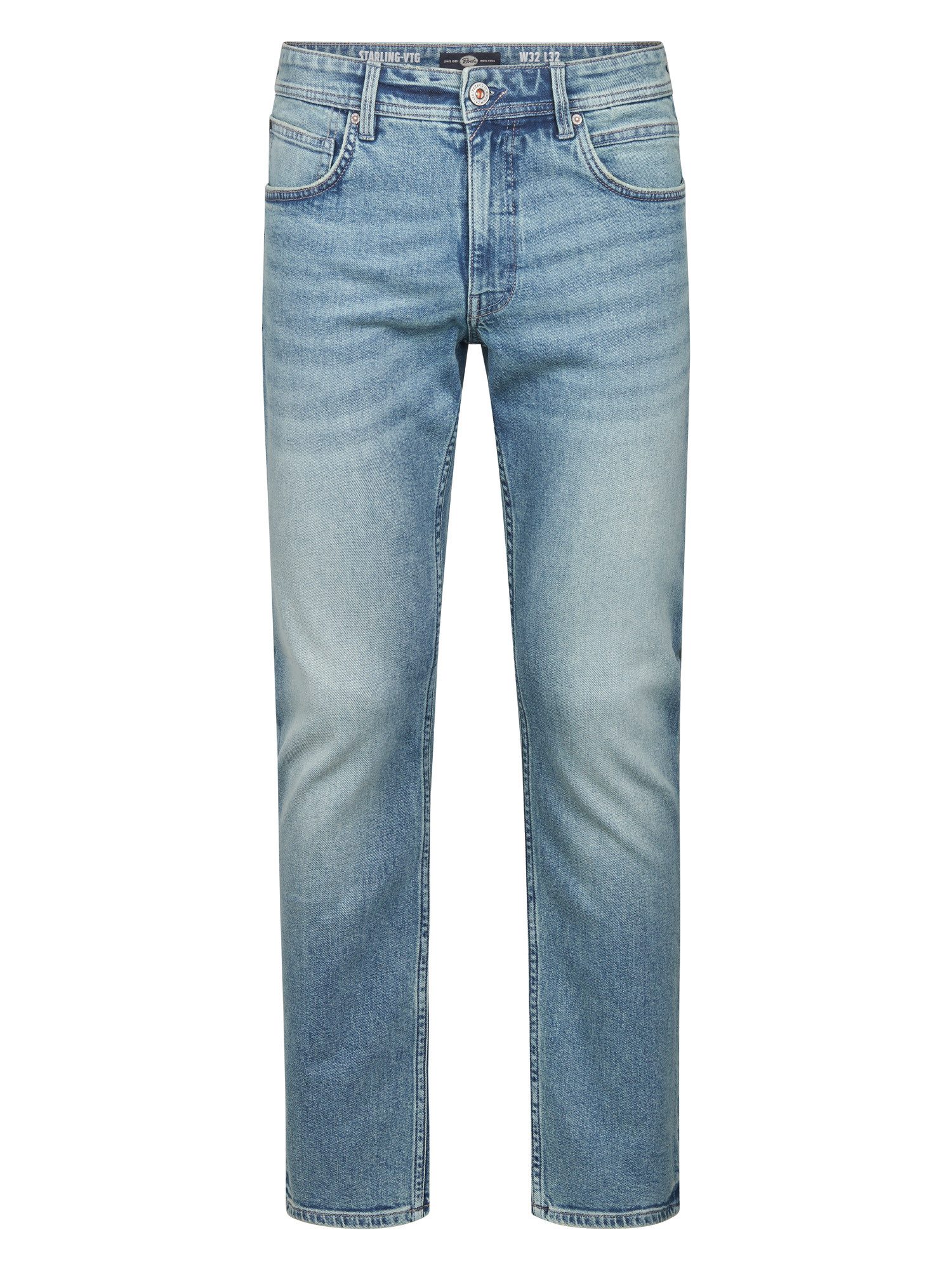 Petrol Industries Straight jeans met optisch tweedelige achterzak