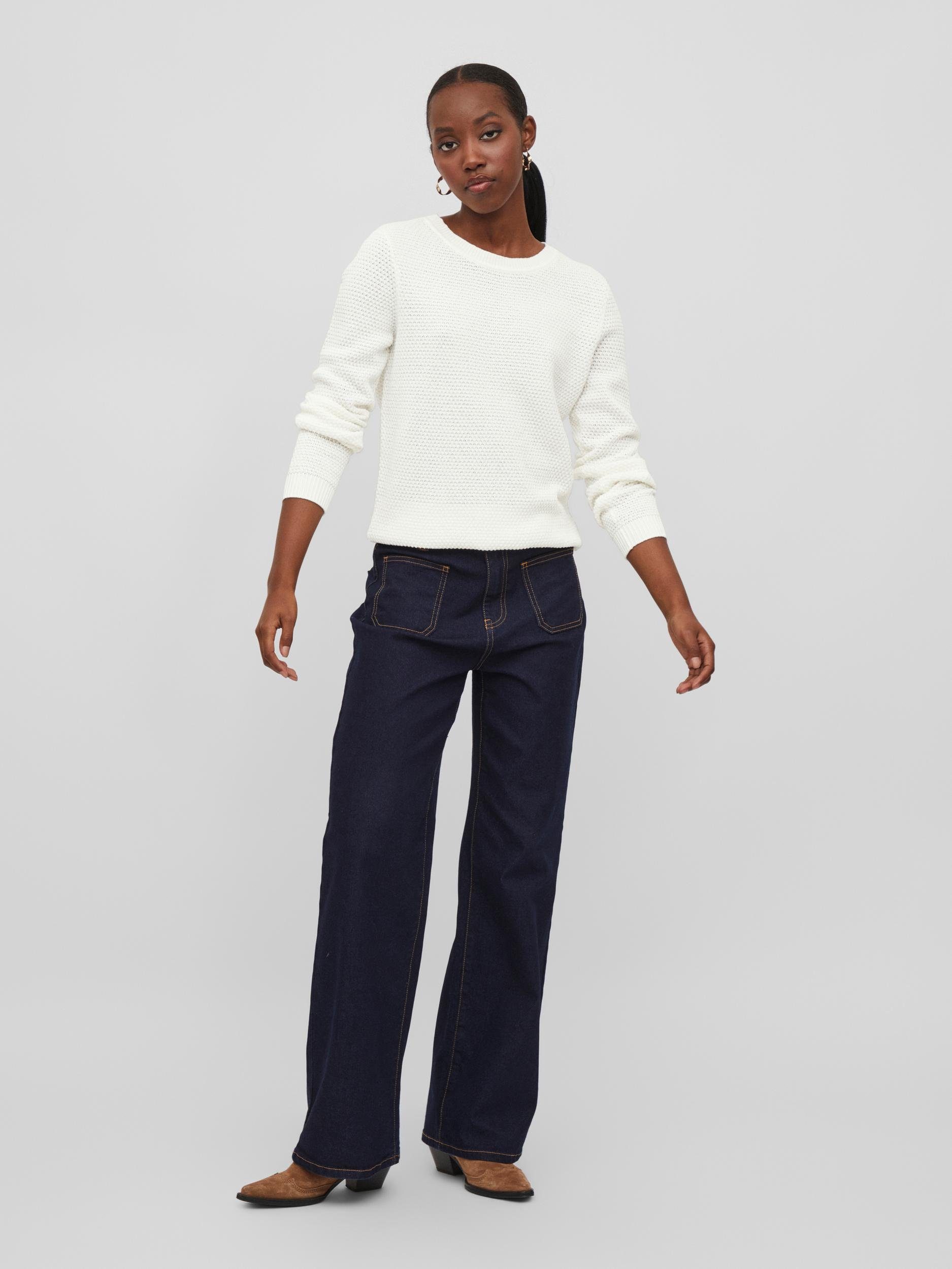 Vila Trui met ronde hals VIDALO O-NECK L/S KNIT TOP- NOOS