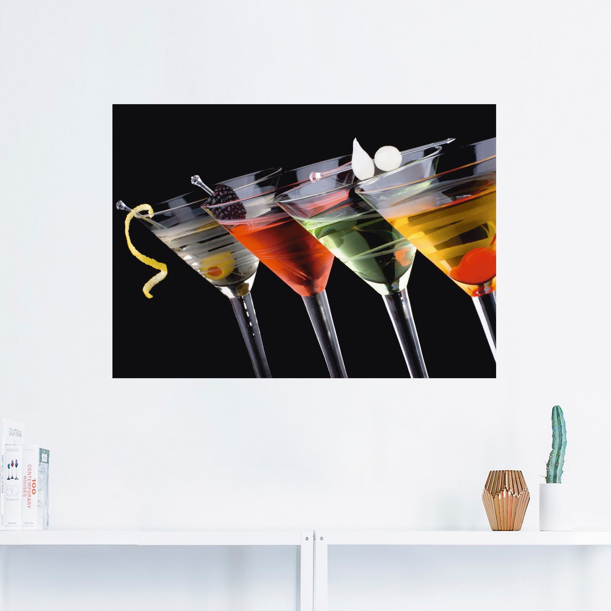 Artland Artprint Klassieke Martini - cocktail als artprint op linnen, poster, muursticker in verschillende maten