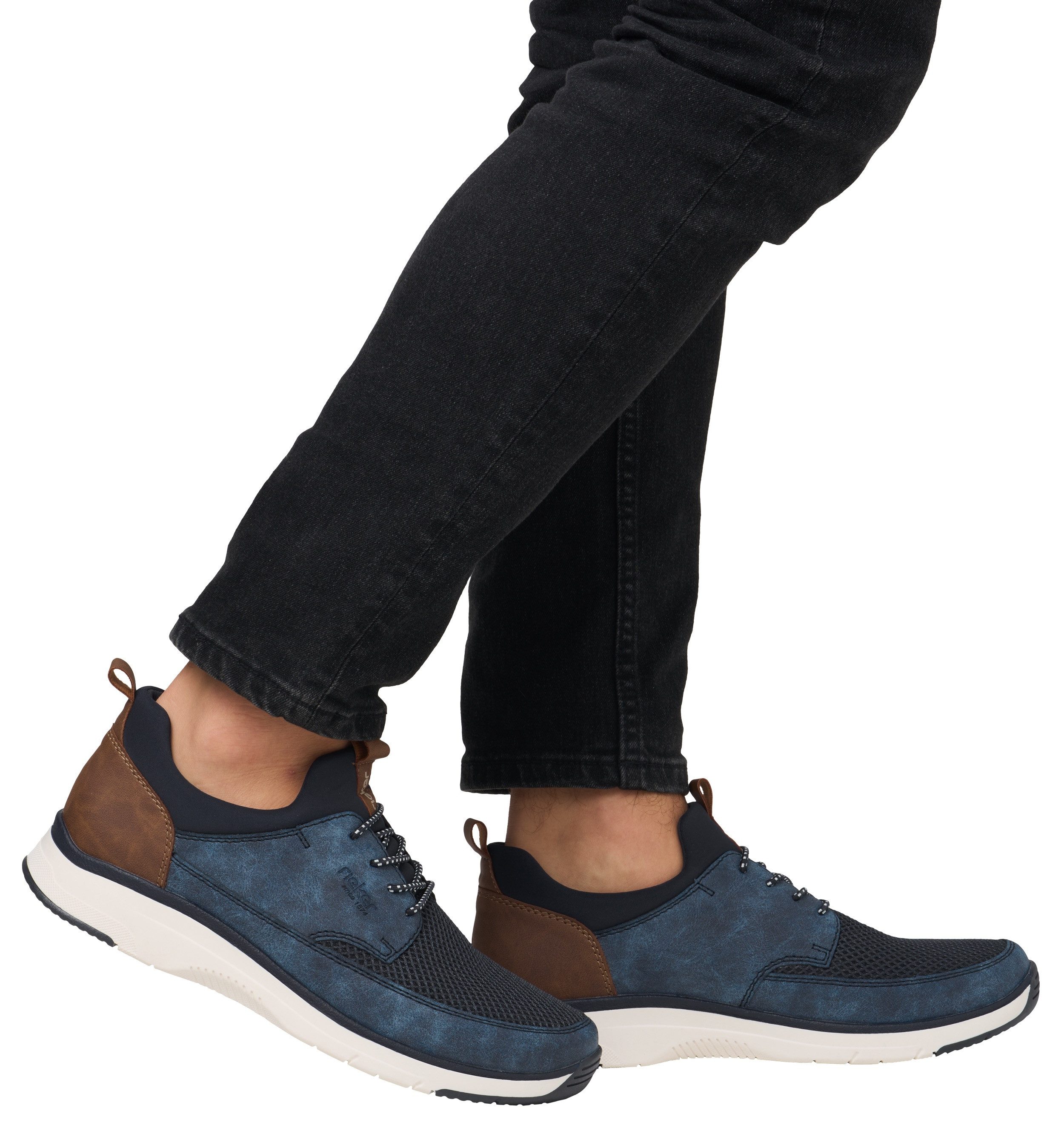 Rieker Slip-on sneakers , vrijetijdsschoen, lage schoen, instapschoen met elastiek