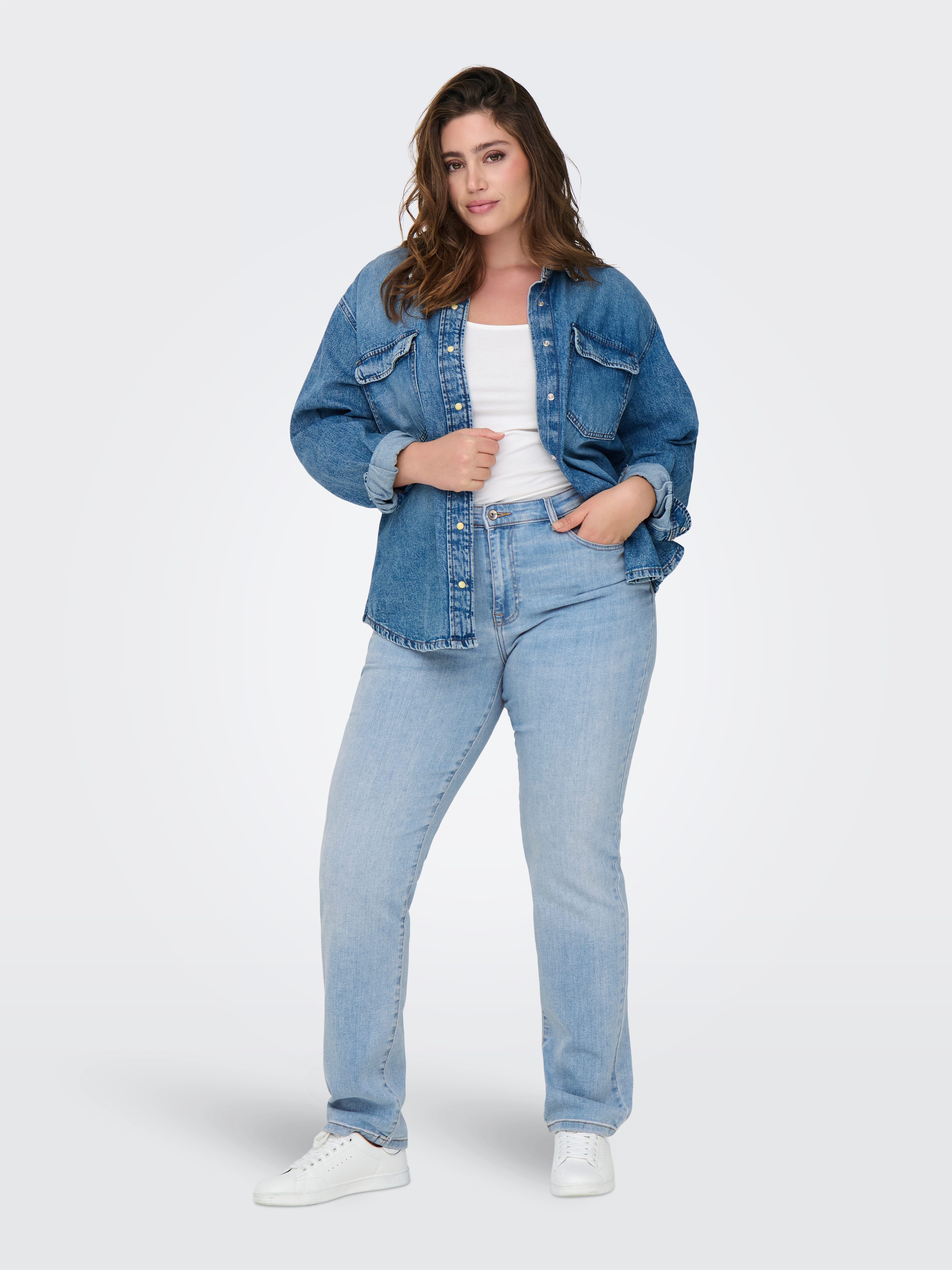 ONLY CARMAKOMA Slim fit jeans CARSUI MID SLIM DNM REA286 NOOS