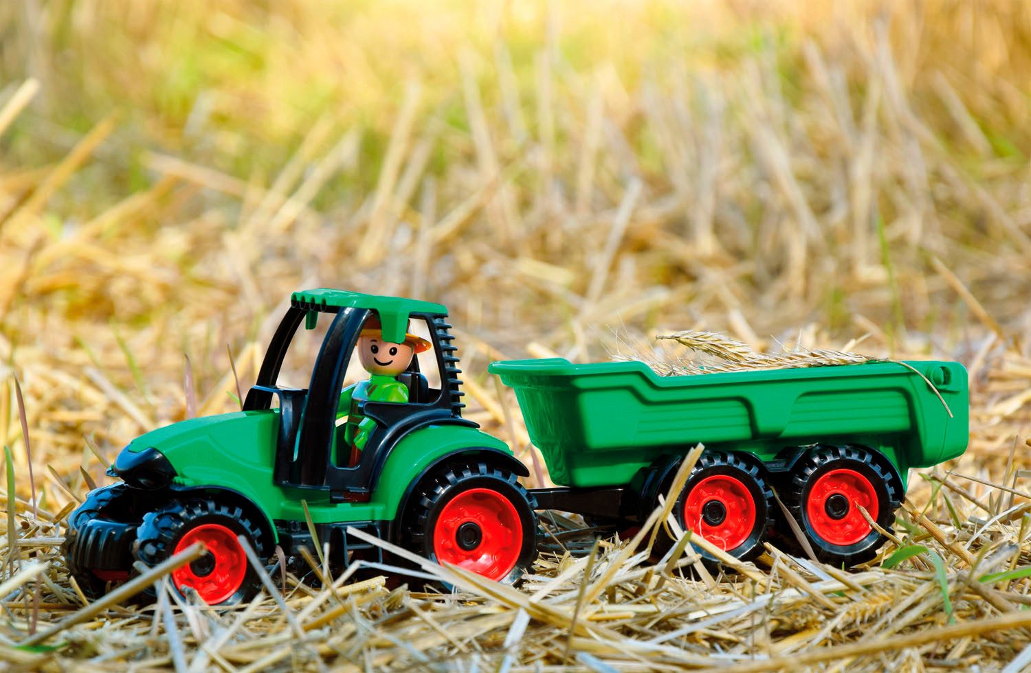 Lena® Speelgoed-tractor Truckies met hanger, inclusief speelfiguur, made in europe