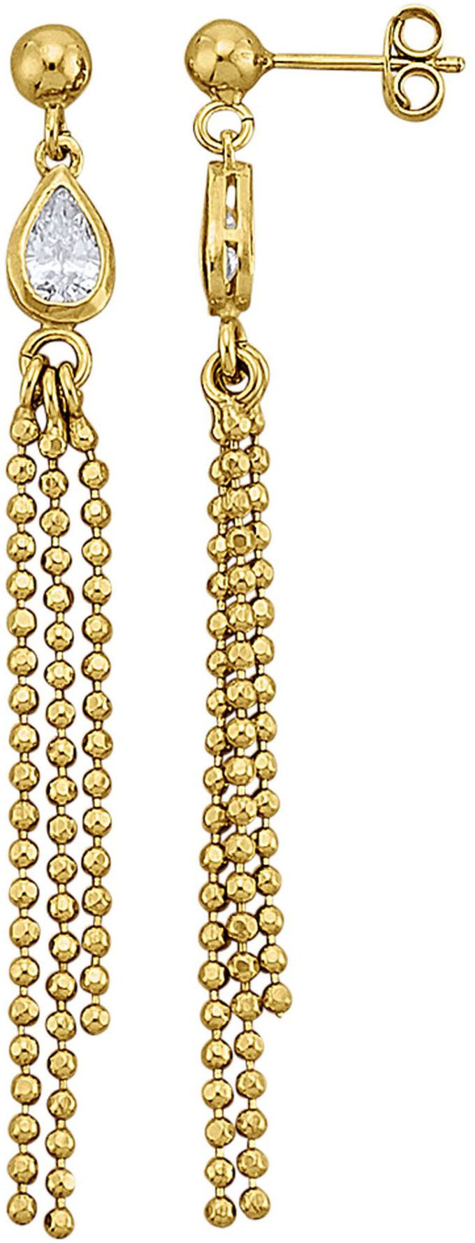 Firetti Paar oorhangers Sieraad Geschenk Zilver 925 Oorsieraden Oorbellen Druppel Kralenketting dames oorbellen goud