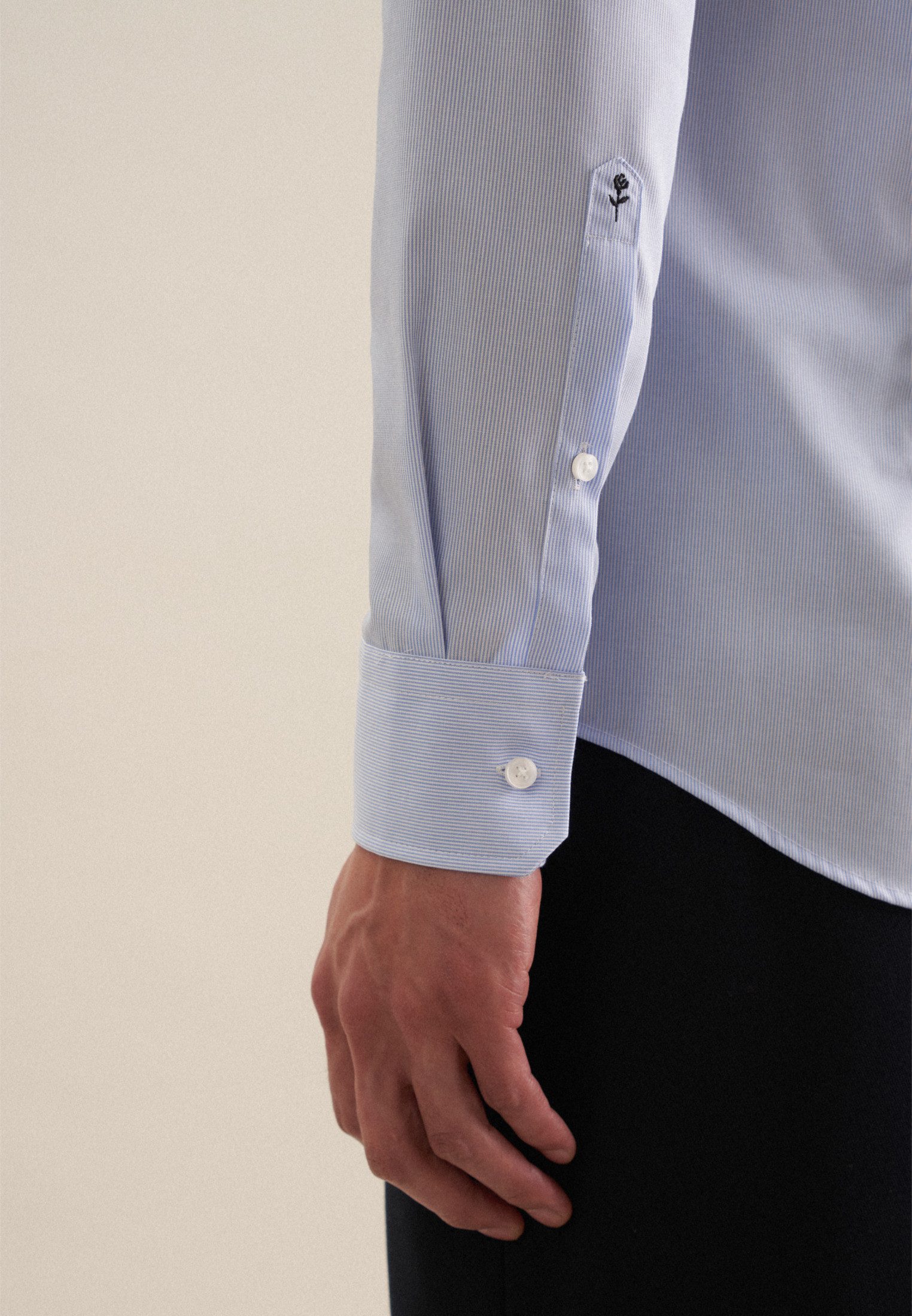 seidensticker Businessoverhemd X-Slim lange mouwen kentkraag strepen