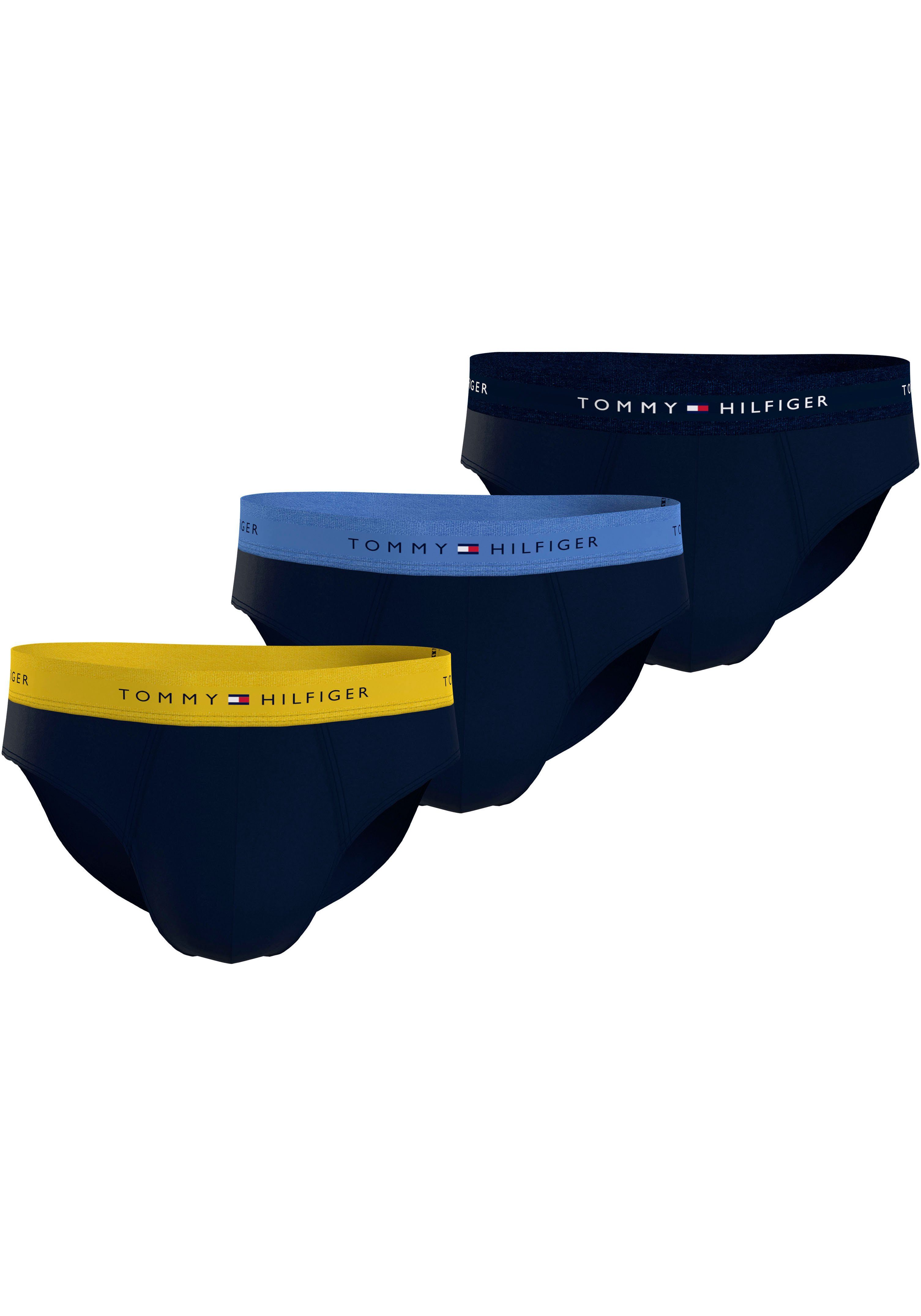 Tommy Hilfiger Underwear Slip 3P BRIEF WB met elastische band met tommy hilfiger-logo (3 stuks Set van 3)