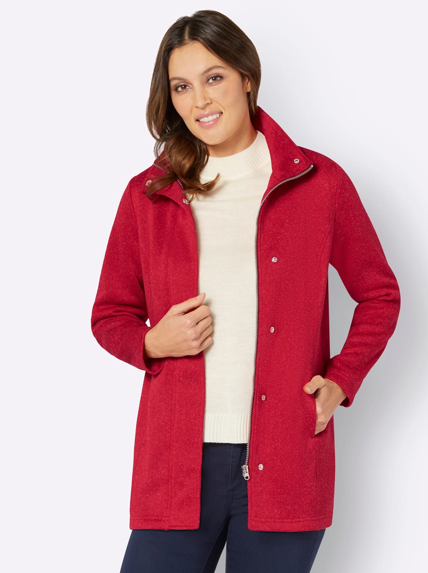 Classic Basics Gebreid fleecejack