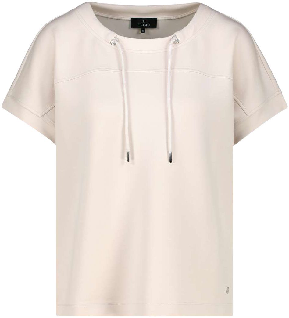 Monari Sweatshirt met koorddoorvoer
