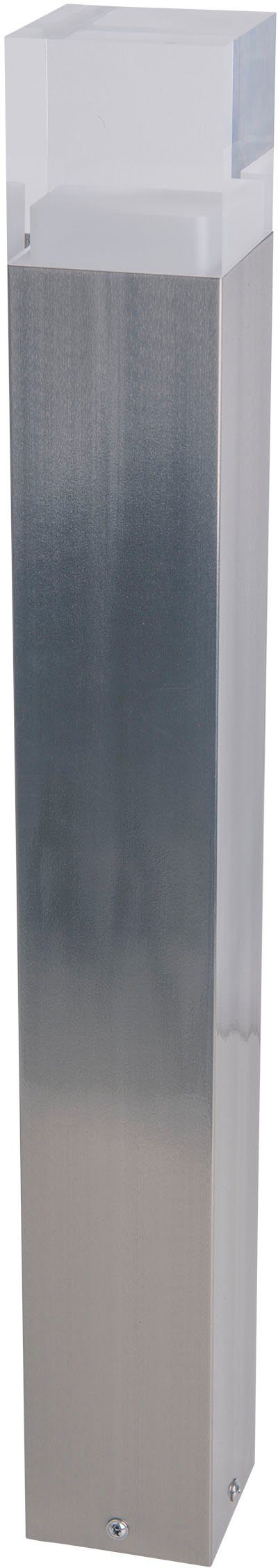 näve Staande ledlamp voor buiten Leah Roestvrij staal / kunststof in blank metaal/opaal incl. 15x led warmwit IP44 (1 stuk)
