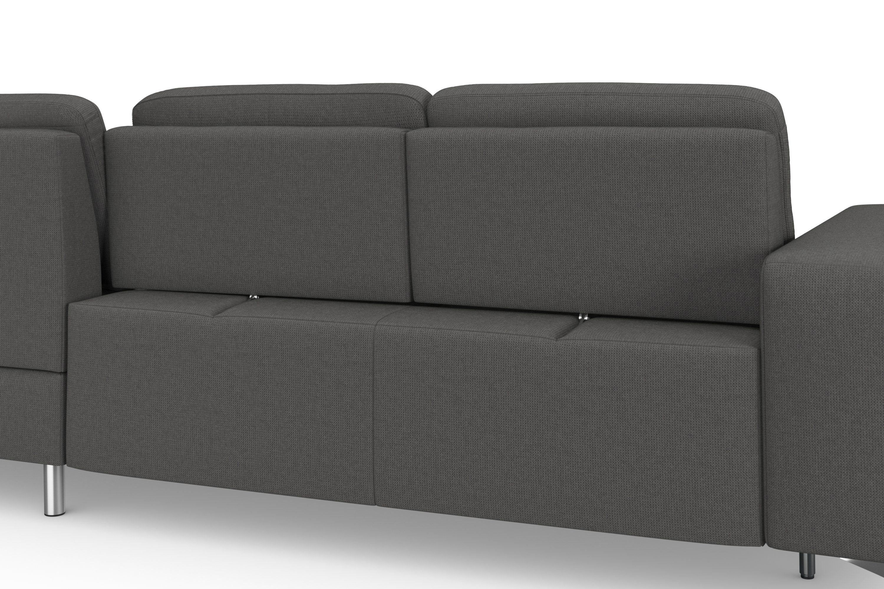 sit&more Hoekbank Baviene L-vorm inclusief zitdiepteverstelling en binnenvering, slaapfunctie naar keuze