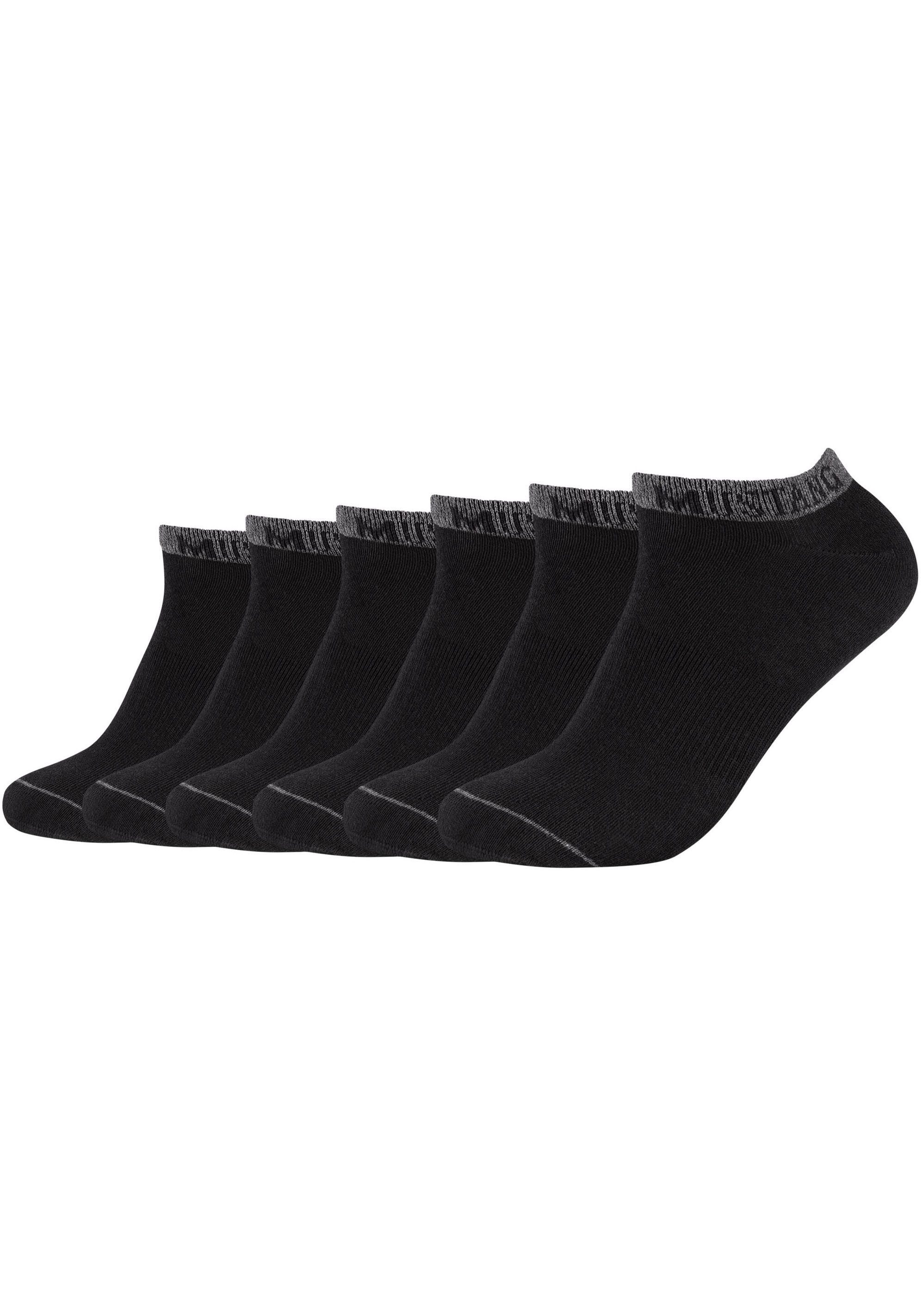 MUSTANG Sneakersokken Casual met zacht materiaalmix (Set van 6) heren sokken maat 43 (46) zwart