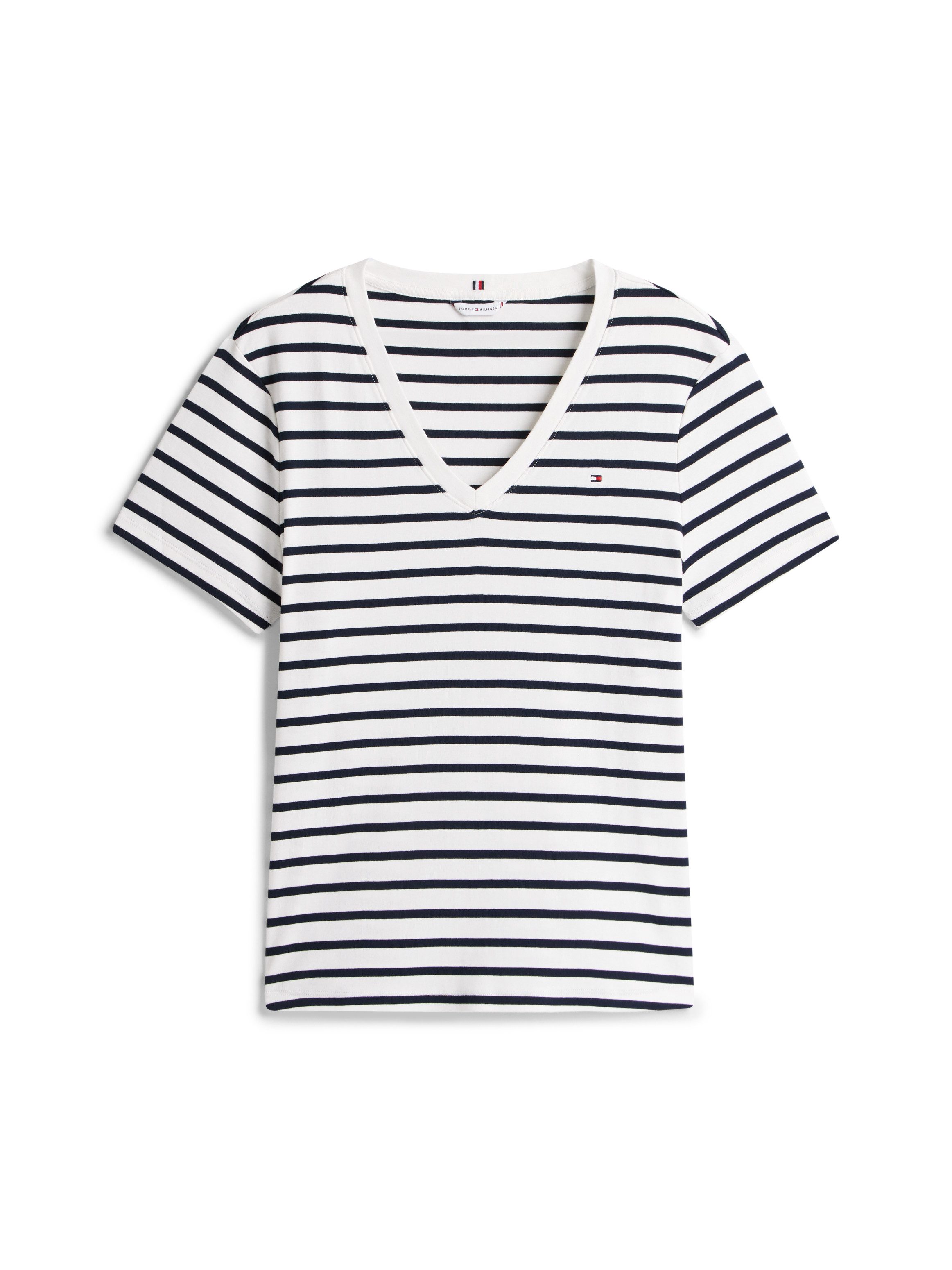 Tommy Hilfiger Curve Shirt met V-hals CRV SLIM CODY V-NK SS