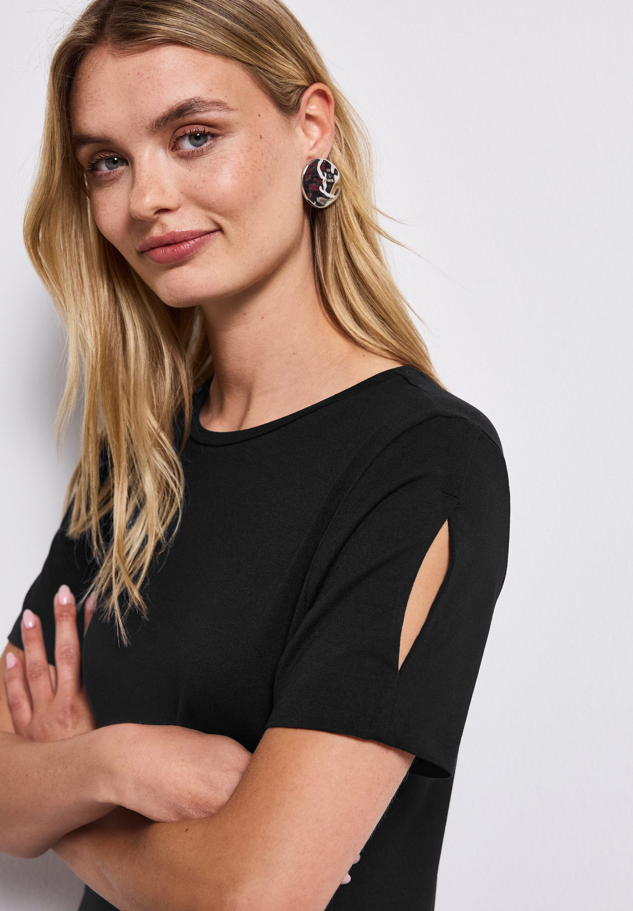 STREET ONE Shirtjurk met splitdetail