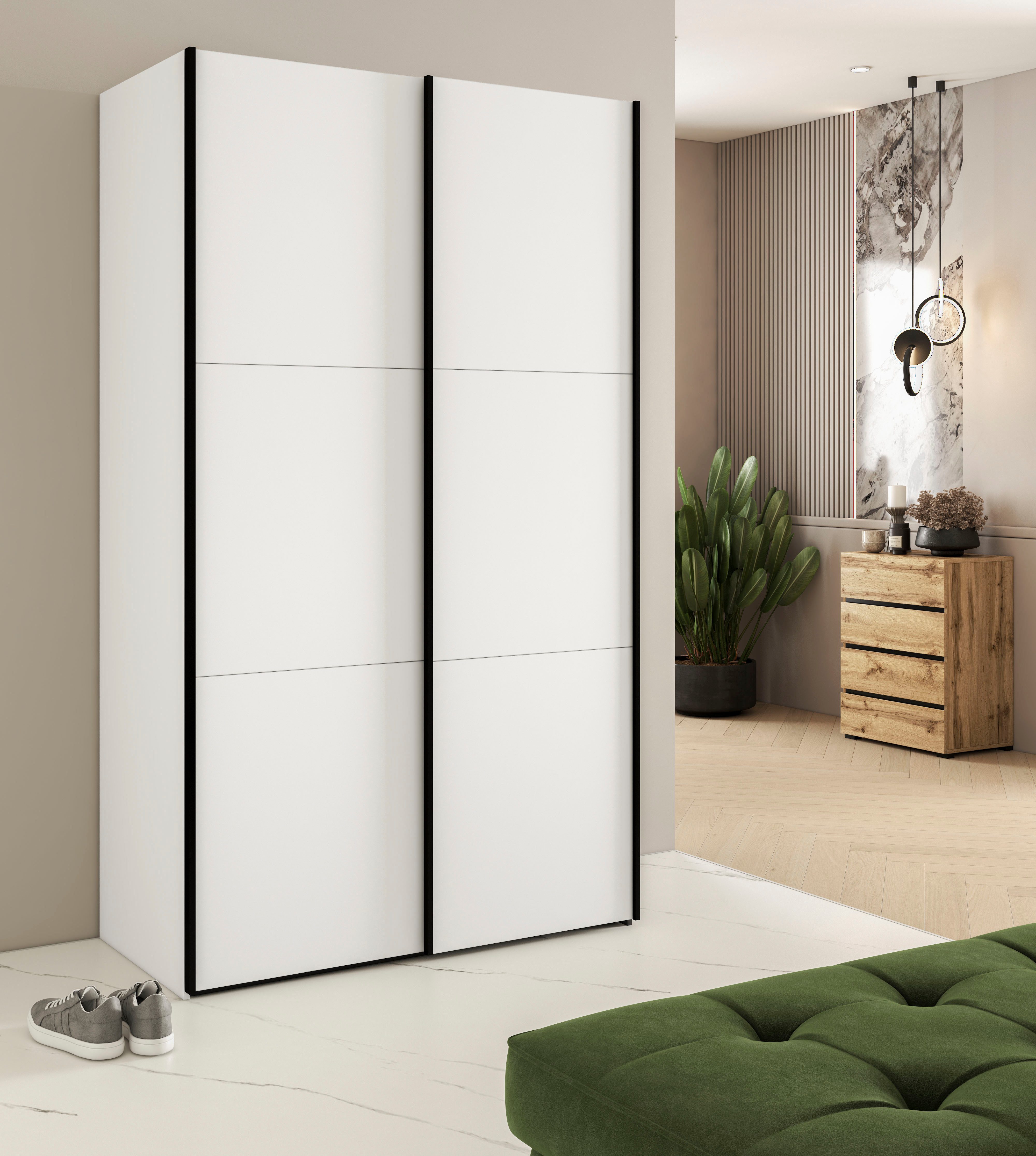 INOSIGN Kledingkast Eastvale, 120x64x210 cm, ideaal voor kleine ruimtes of niches