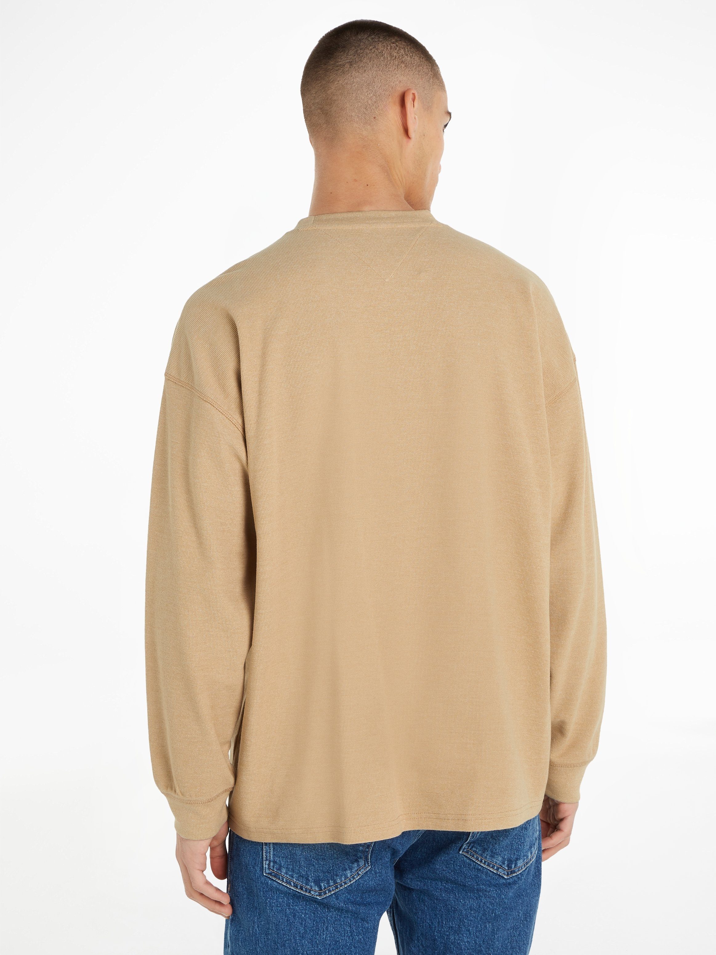 TOMMY JEANS Shirt met lange mouwen TJM RLX WAFFLE SNIT TEE