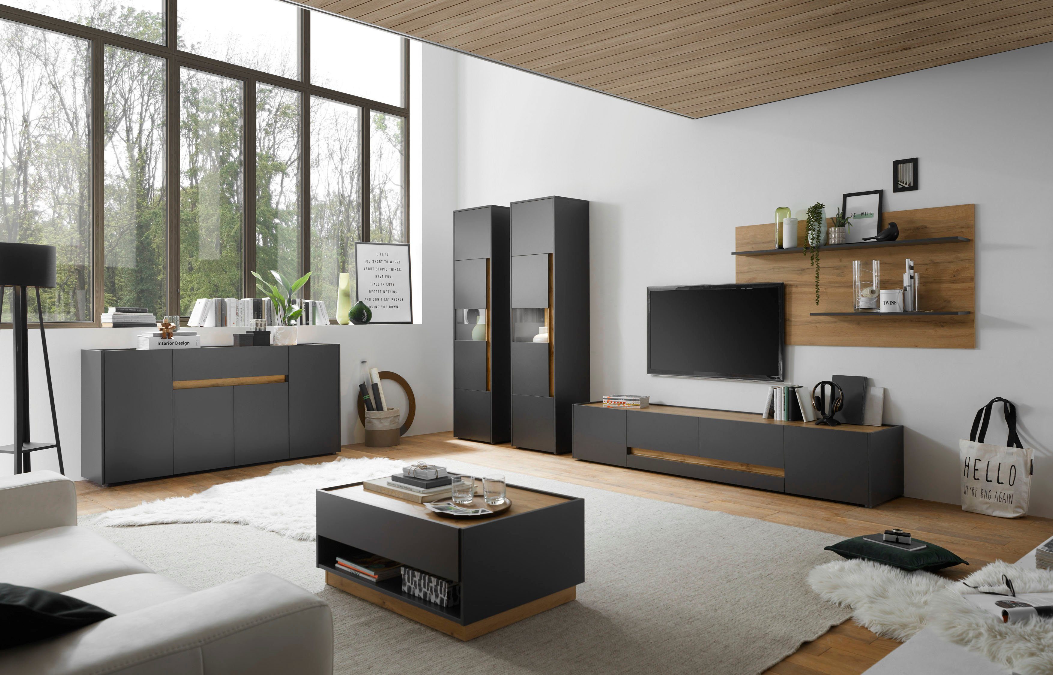 INOSIGN Wandmeubel City/Giron Breedte ca. 400 cm (set, 4-delig)