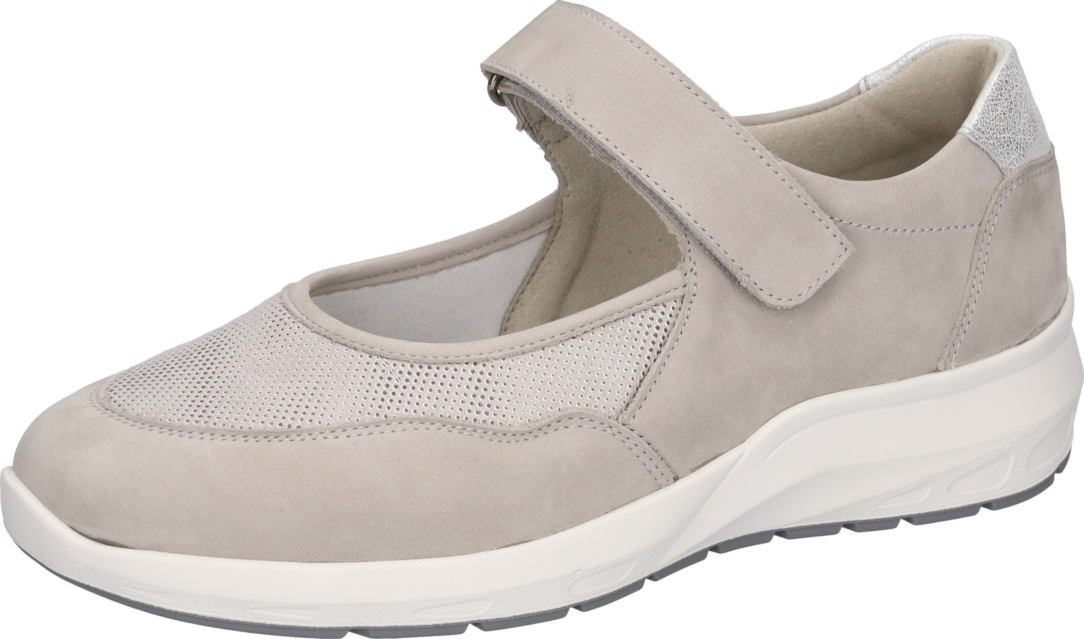 Waldläufer Klittenbandschoenen M-TONIA , riemchen-ballerina, comfort-schoen met bungeez-functie, m-breedte