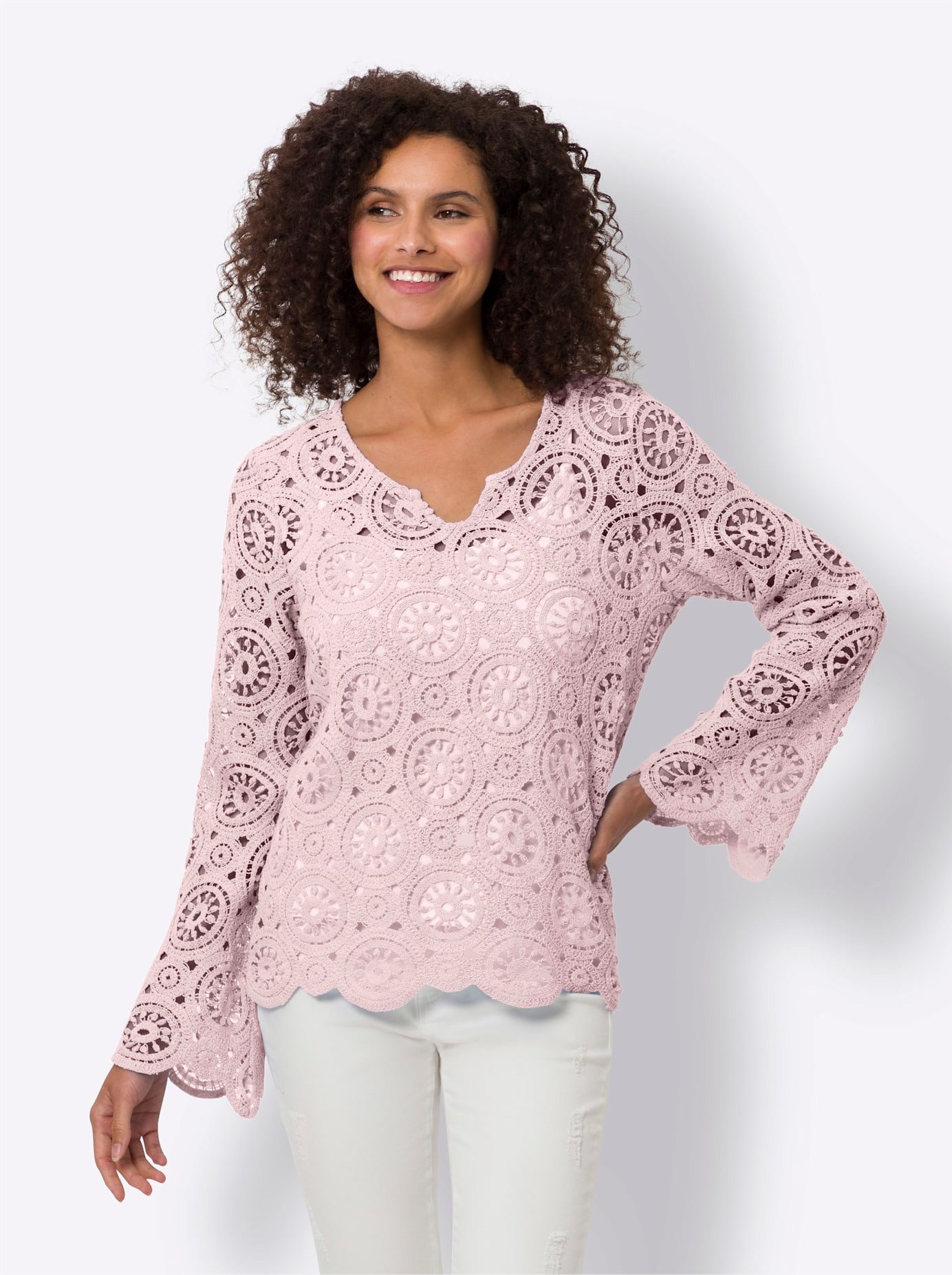 heine Kanten Shirt (1-delig)