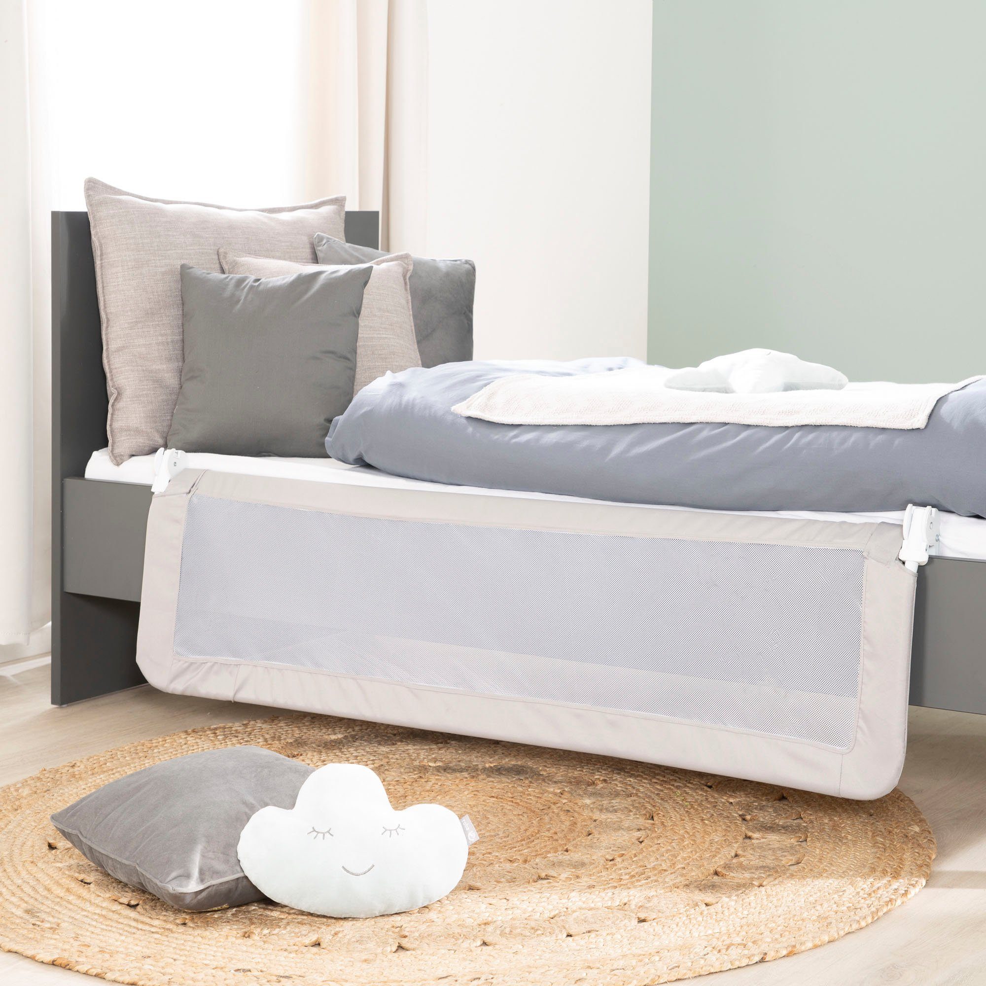 Roba® Bedhekje Klipp-Klapp, 150 cm, grijs