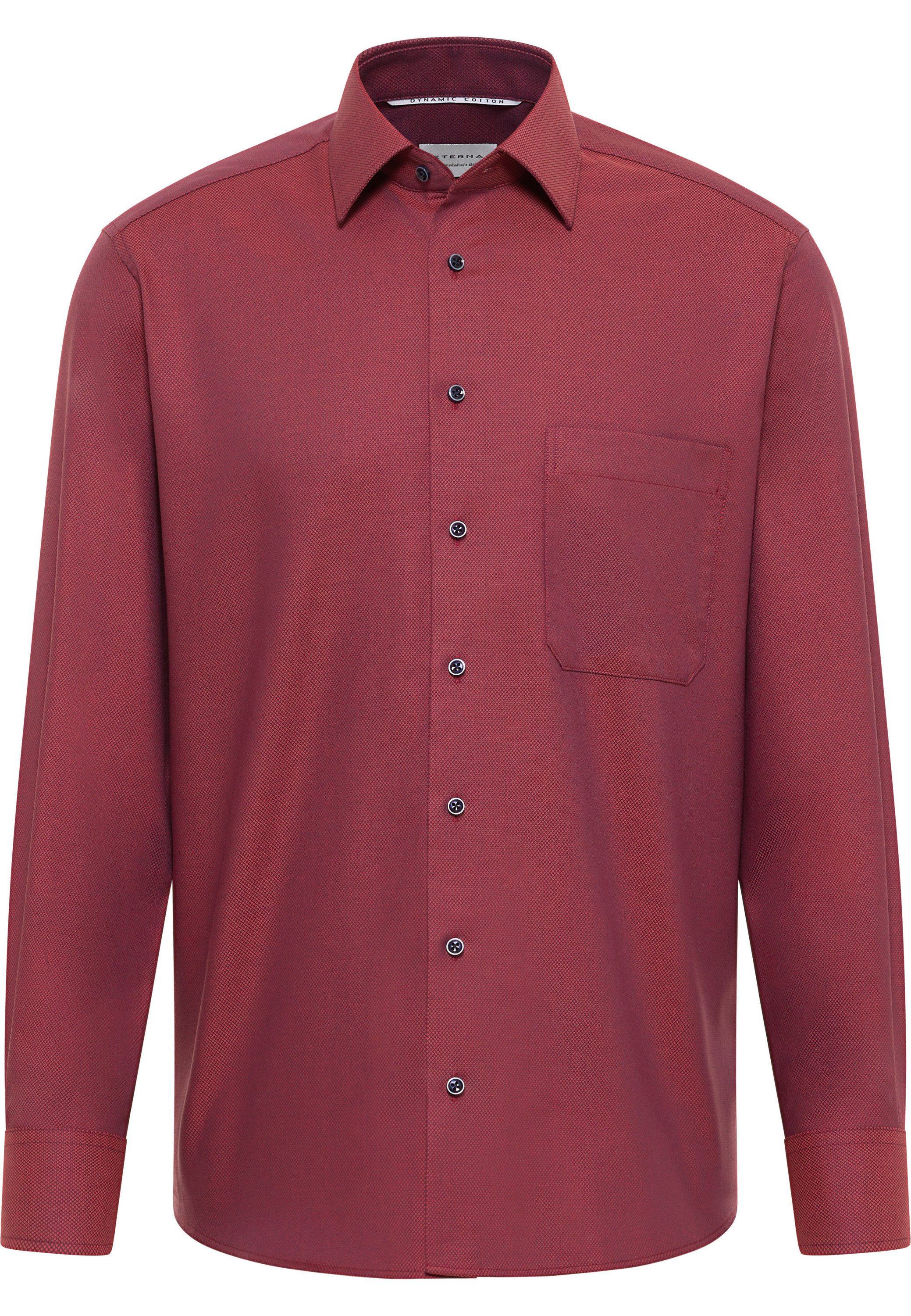 Eterna Overhemd met lange mouwen Comfort fit NON IRON (strijkvrij)