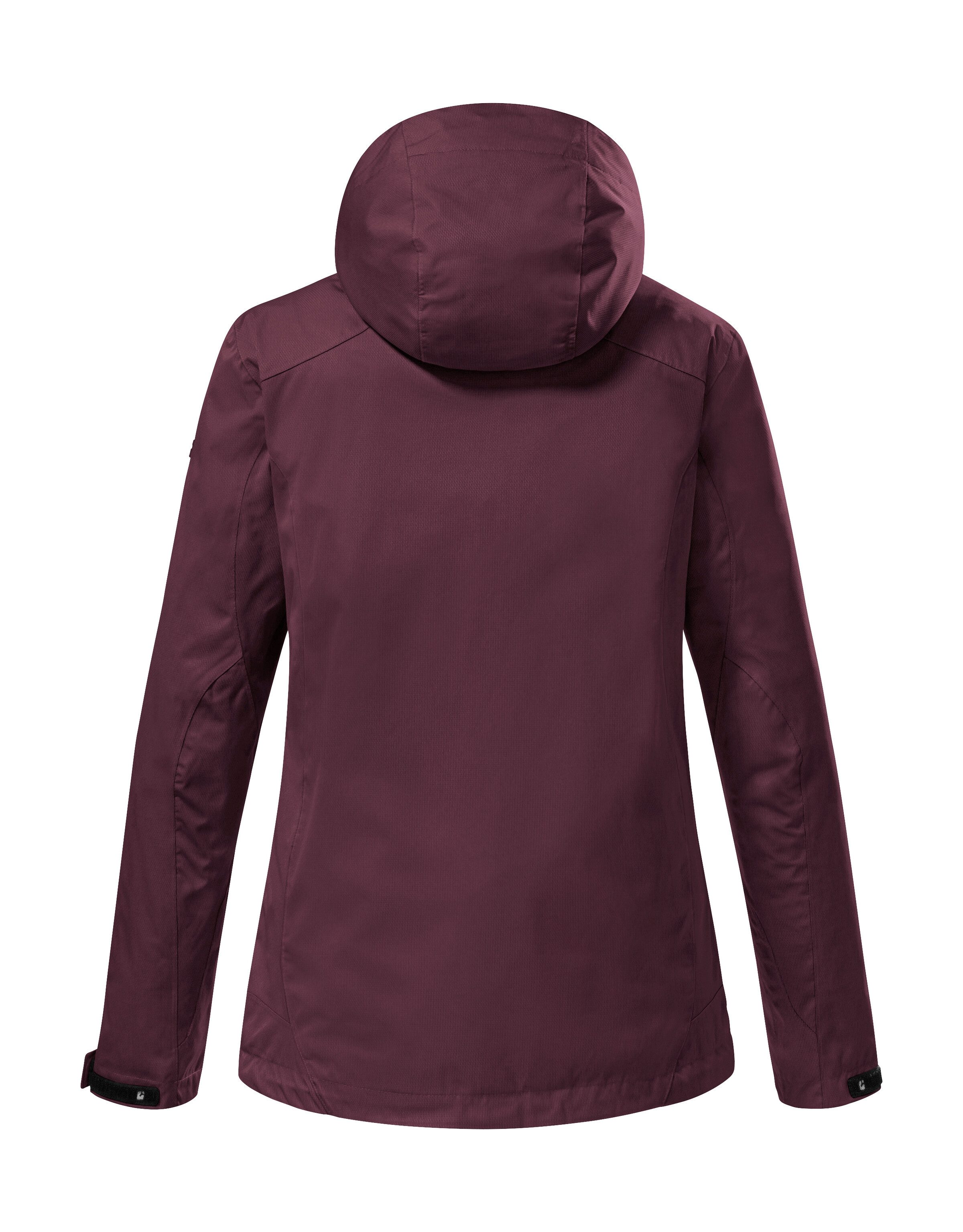 Killtec Outdoorjack KOS 133 KG WMN JCKT waterdichte functionele jas in korte maat: verkorte mouwen en romp