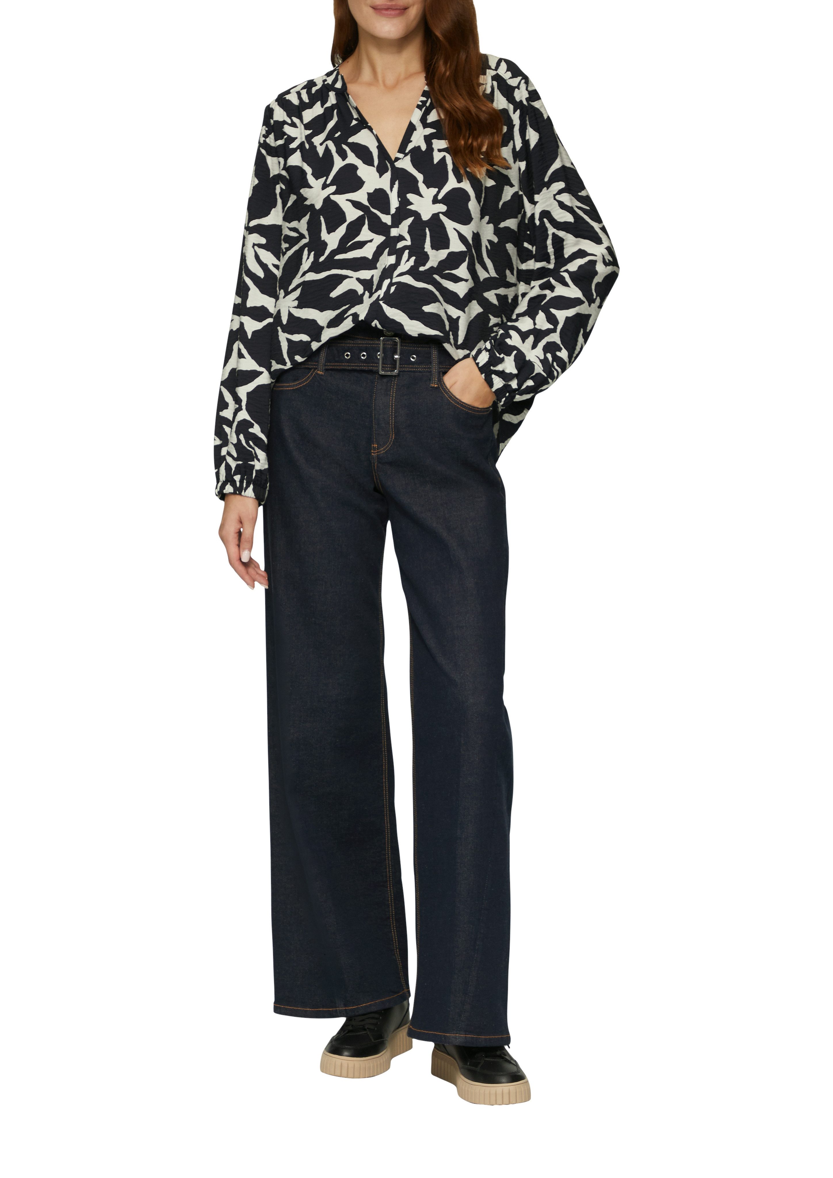 s.Oliver Blouse met lange mouwen met print all-over