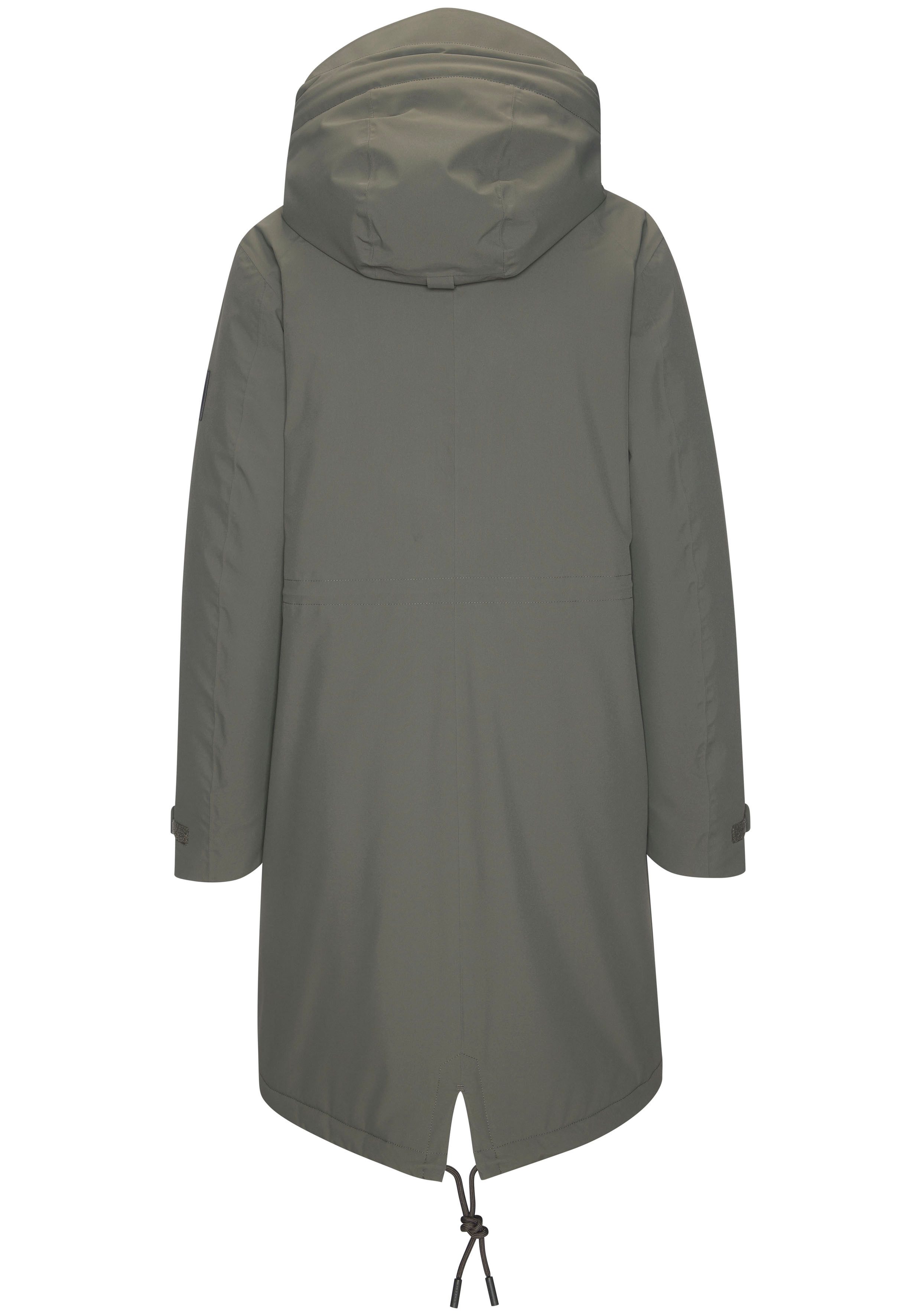 Elbsand Functionele parka met een capuchon