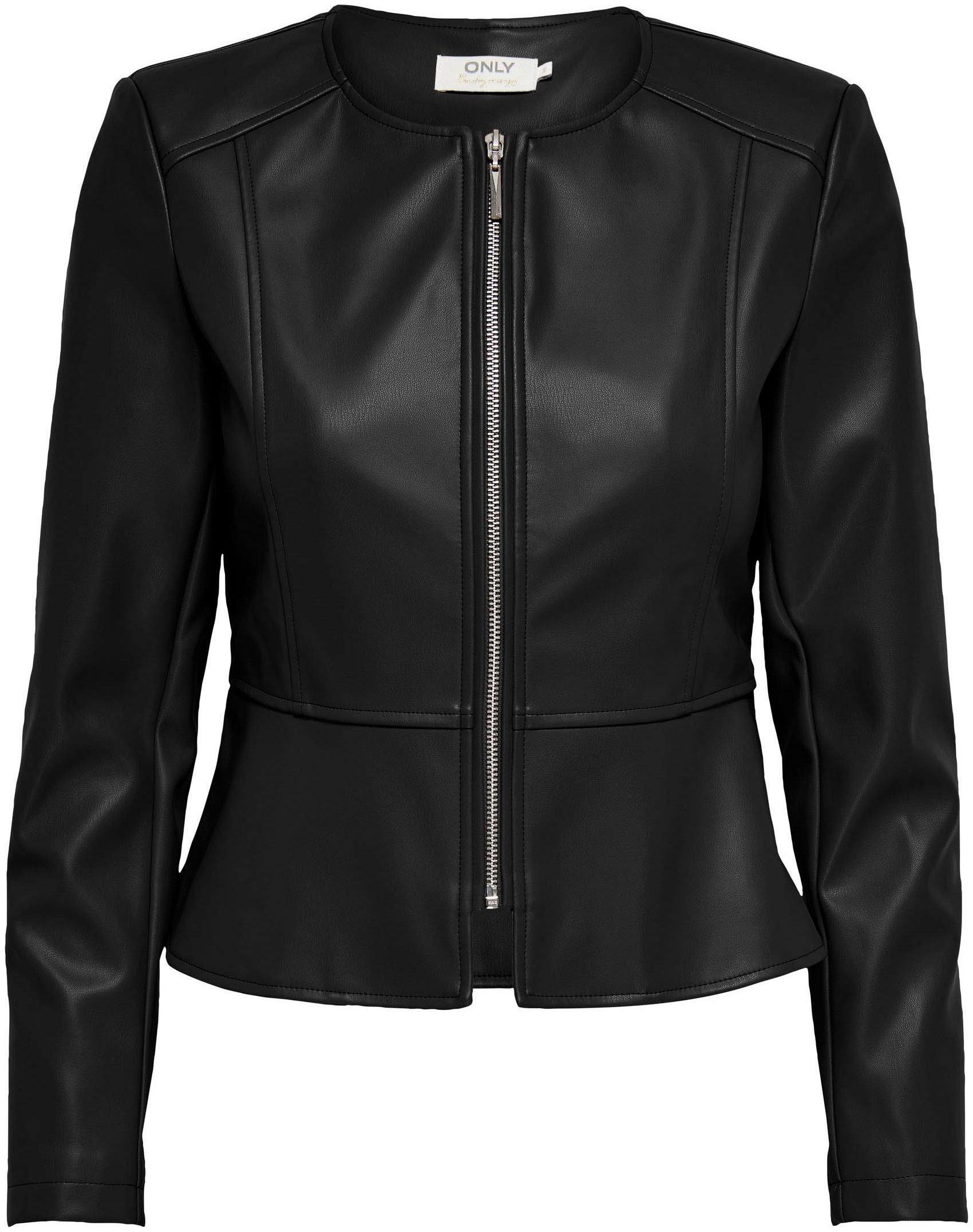 Only Imitatieleren jack ONLSARAMY FAUX LEATHER JACKET CC OTW