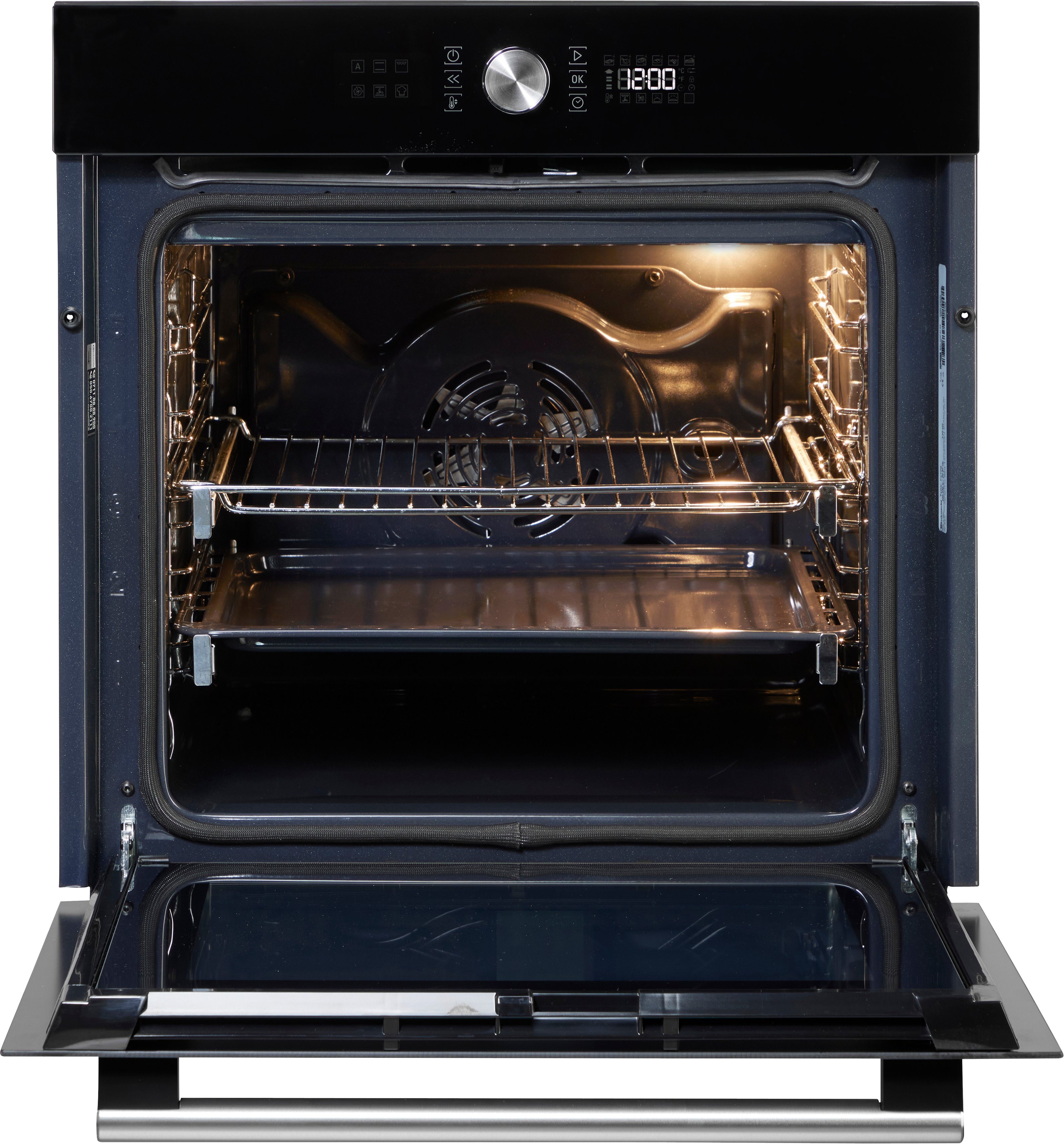 BAUKNECHT Inbouw pyrolyse oven BIR4 DP8FS2 ES Power hete lucht, maxi koken, pizzafunctie, 2-voudige telescoopuitvoering