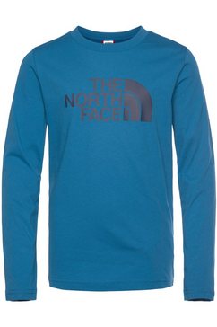 the north face shirt met lange mouwen easy tee voor kinderen blauw