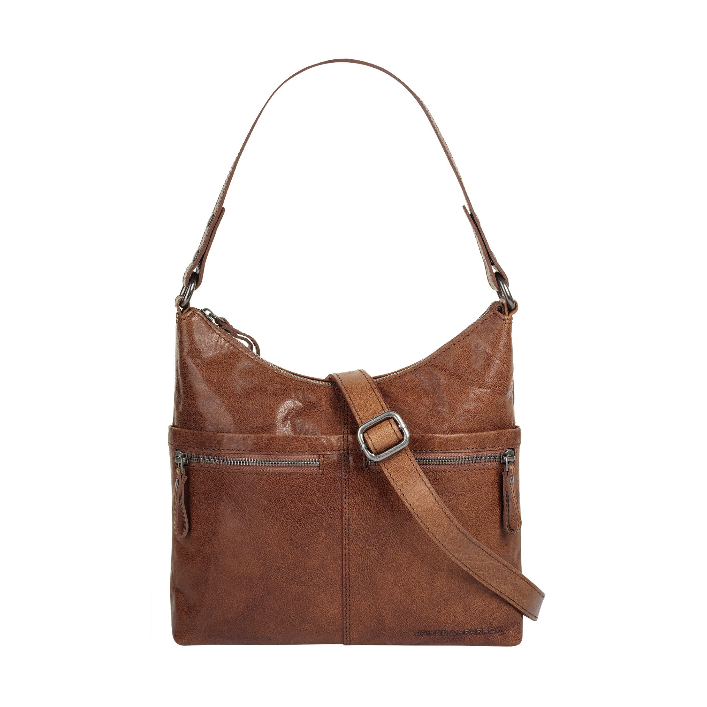 Spikes & Sparrow Schoudertas echt leder