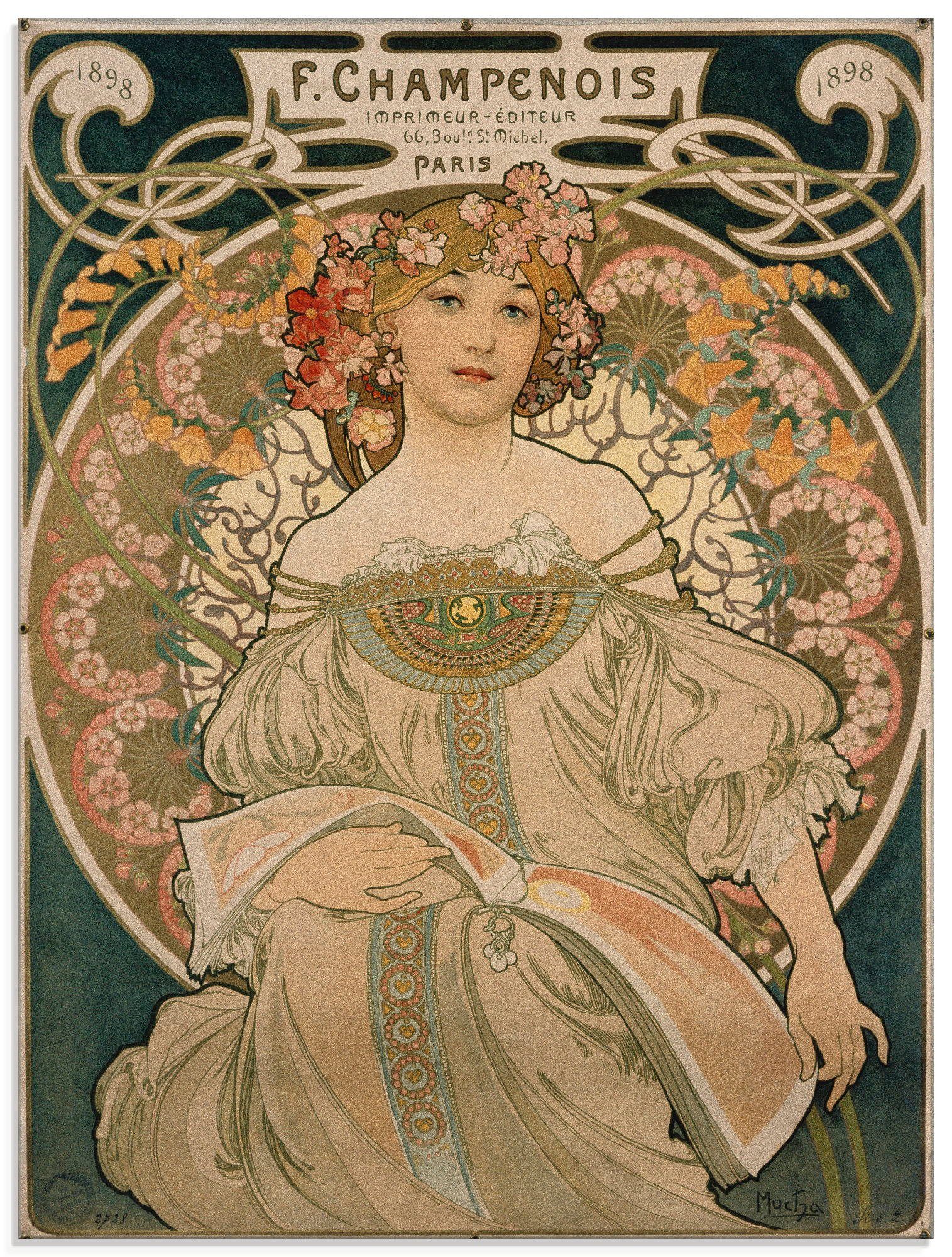 Artland Print op glas Affiche voor F. Champenois. 1897 (1 stuk)