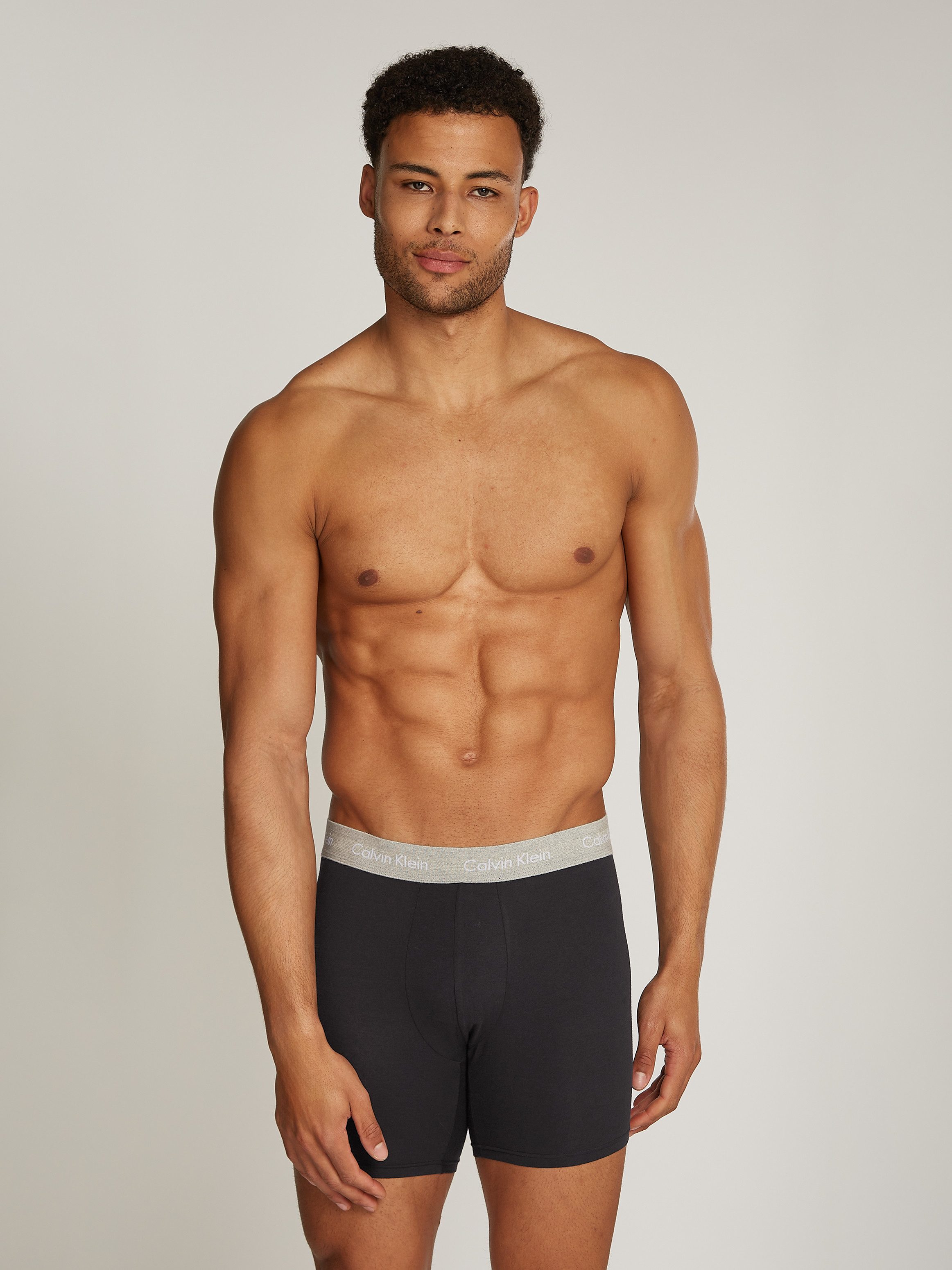 Calvin Klein Boxershort CK lange boxer met langere pijpen (set 3 stuks)