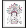 queence wanddecoratie indiana bunny (1 stuk) multicolor