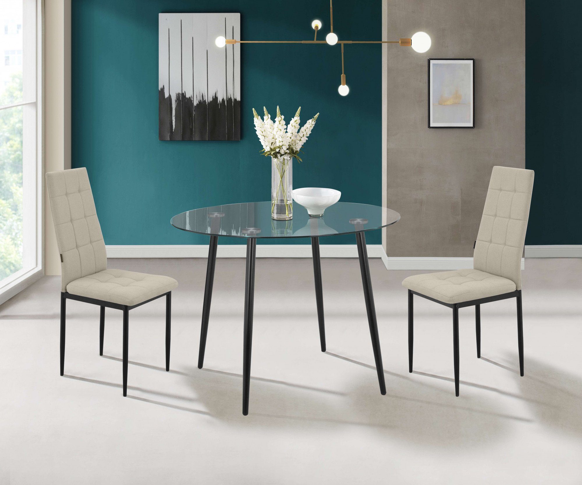 INOSIGN Eetkamerstoel Moana Met quilten (set)
