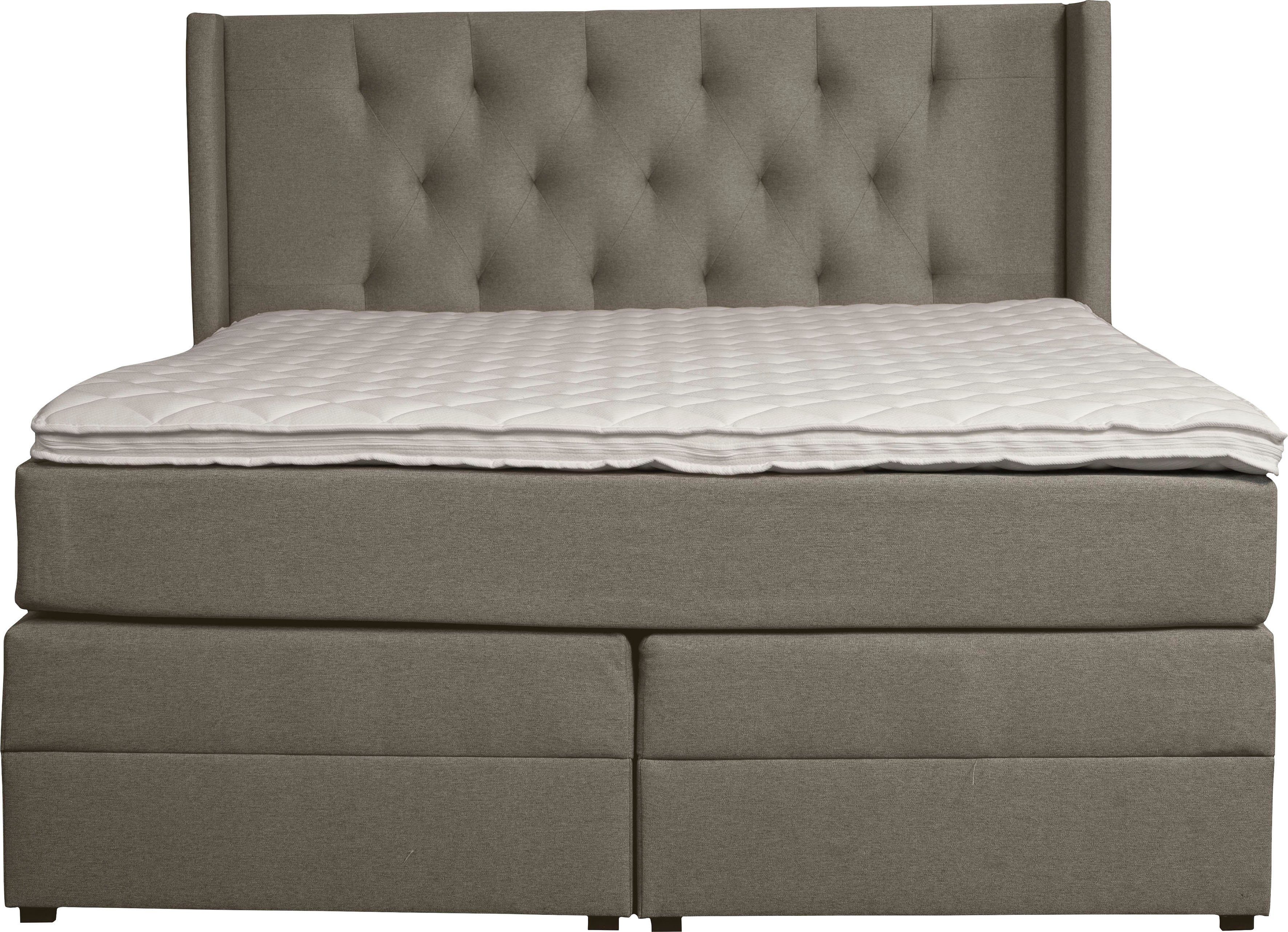 Places of Style Boxspring Elegance met mooie capitonnage, in de hardheden h2 & h3, inclusief laden