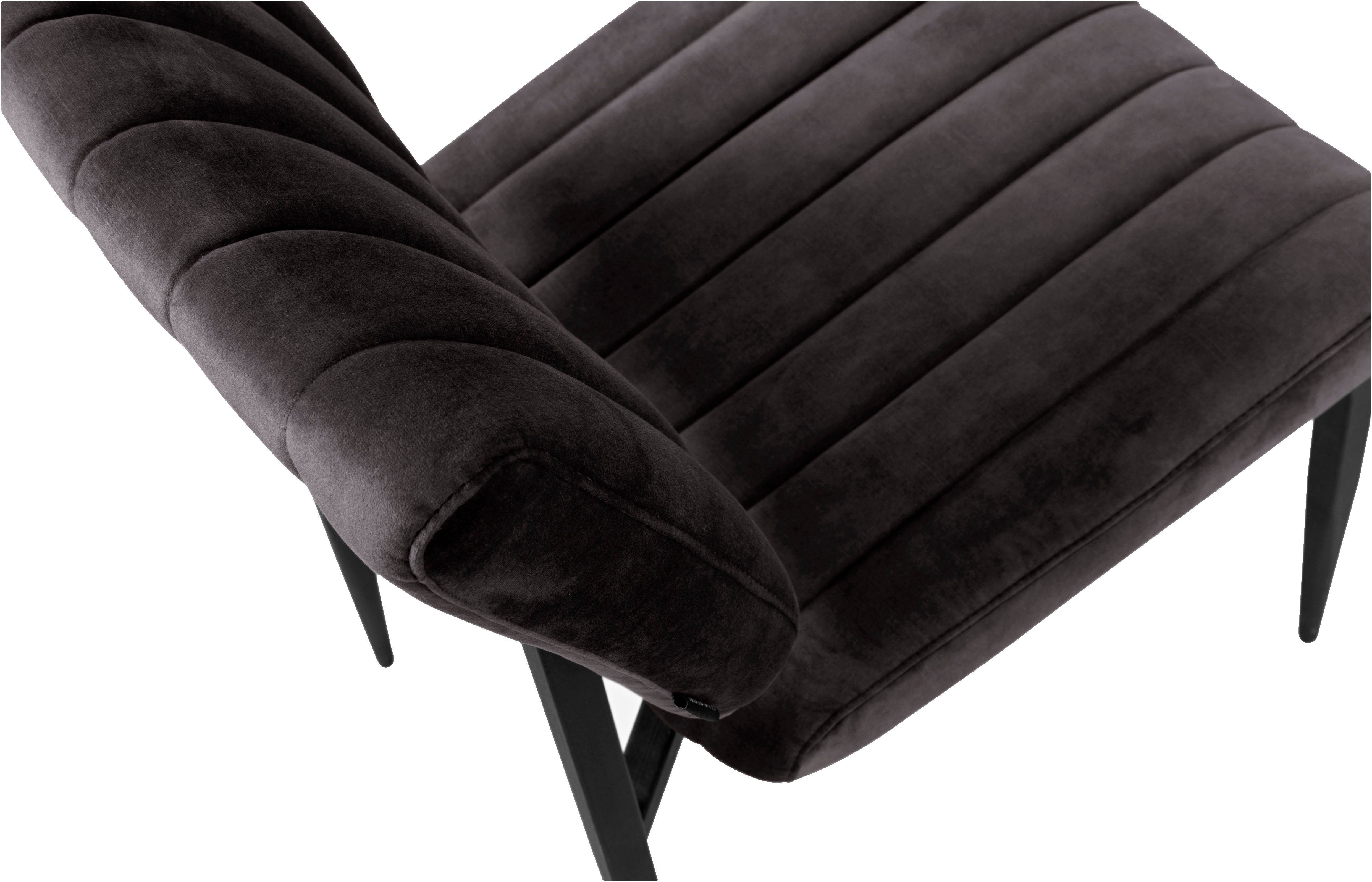 OMG Design Eetkamerstoel Ivan onderhoudsvriendelijk velvet bekleding, keukenstoel (set)